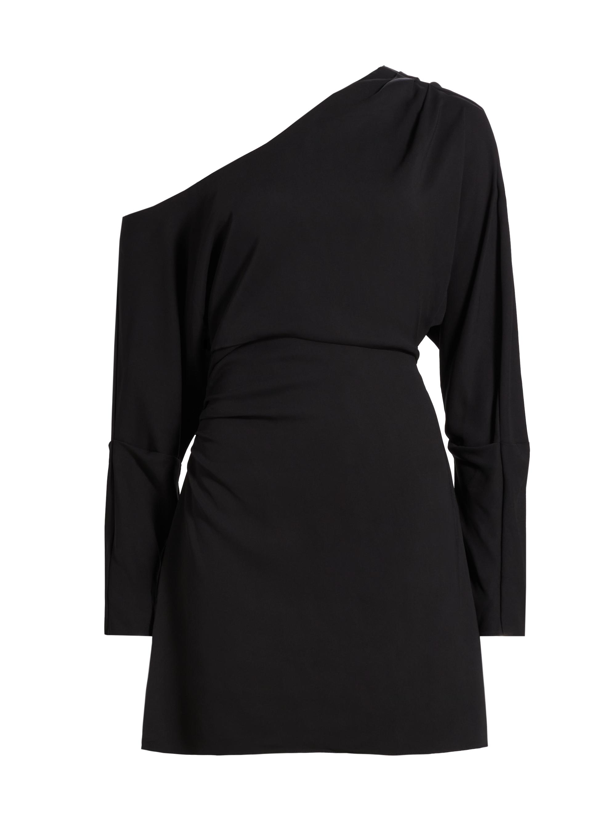 Tanya Taylor Women's Georgie One-Shoulder Minidress - Black