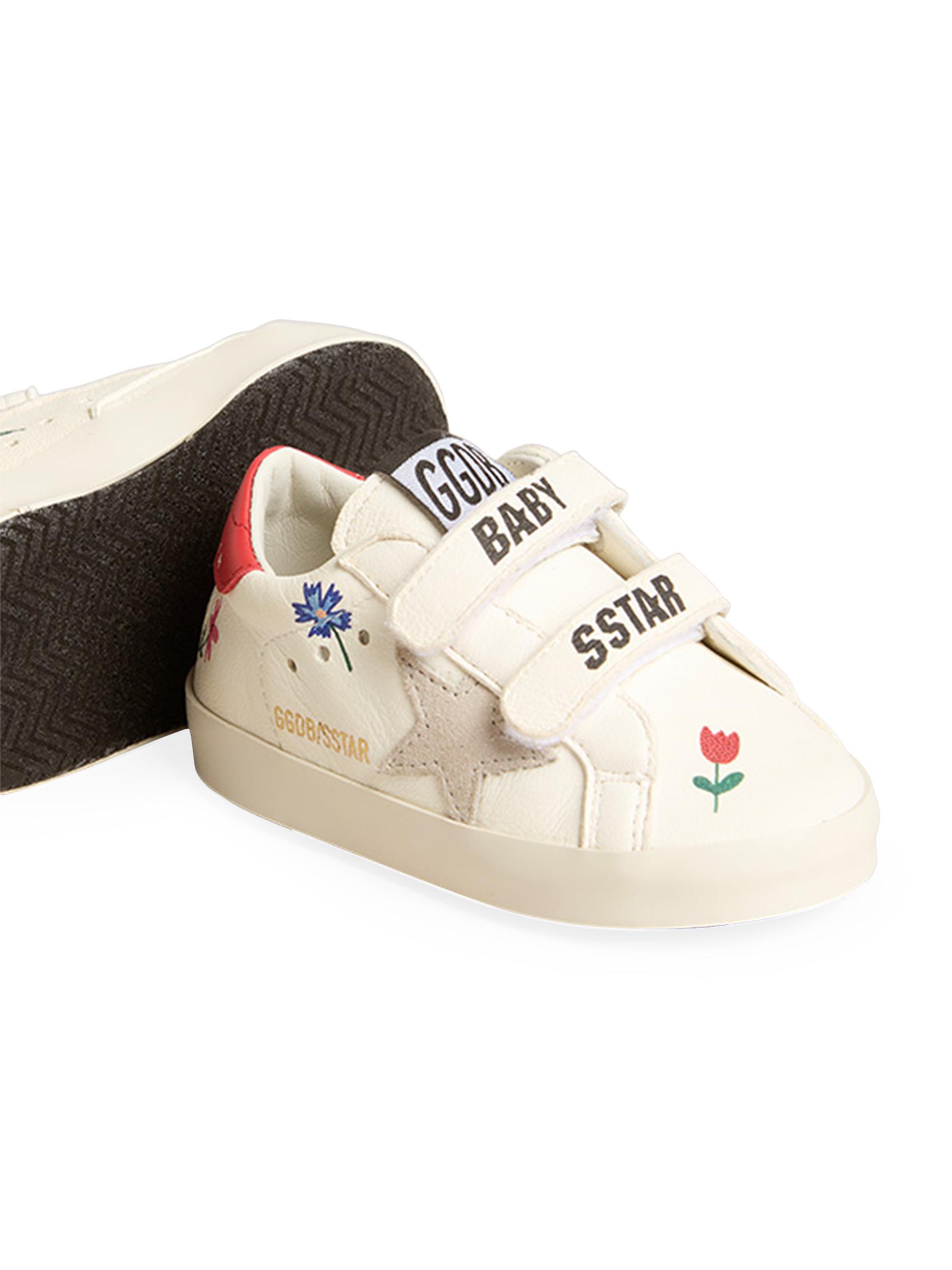 子供お花 SR Golden Goose Baby Girl's Old School Floral Star Sneakers | Saks