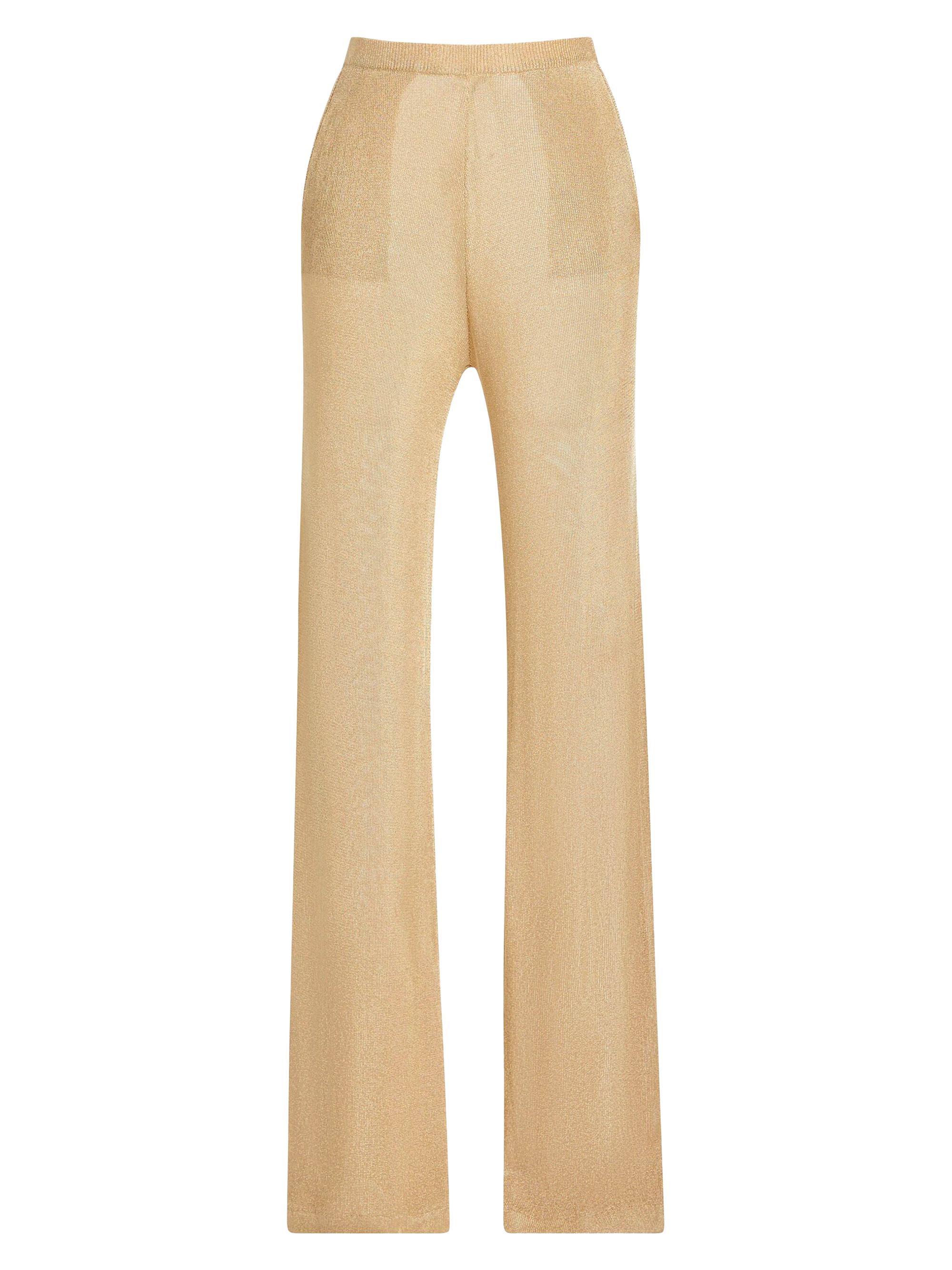 Ser.o.ya Women's Sheldon Metallic Knit Pants - Gold