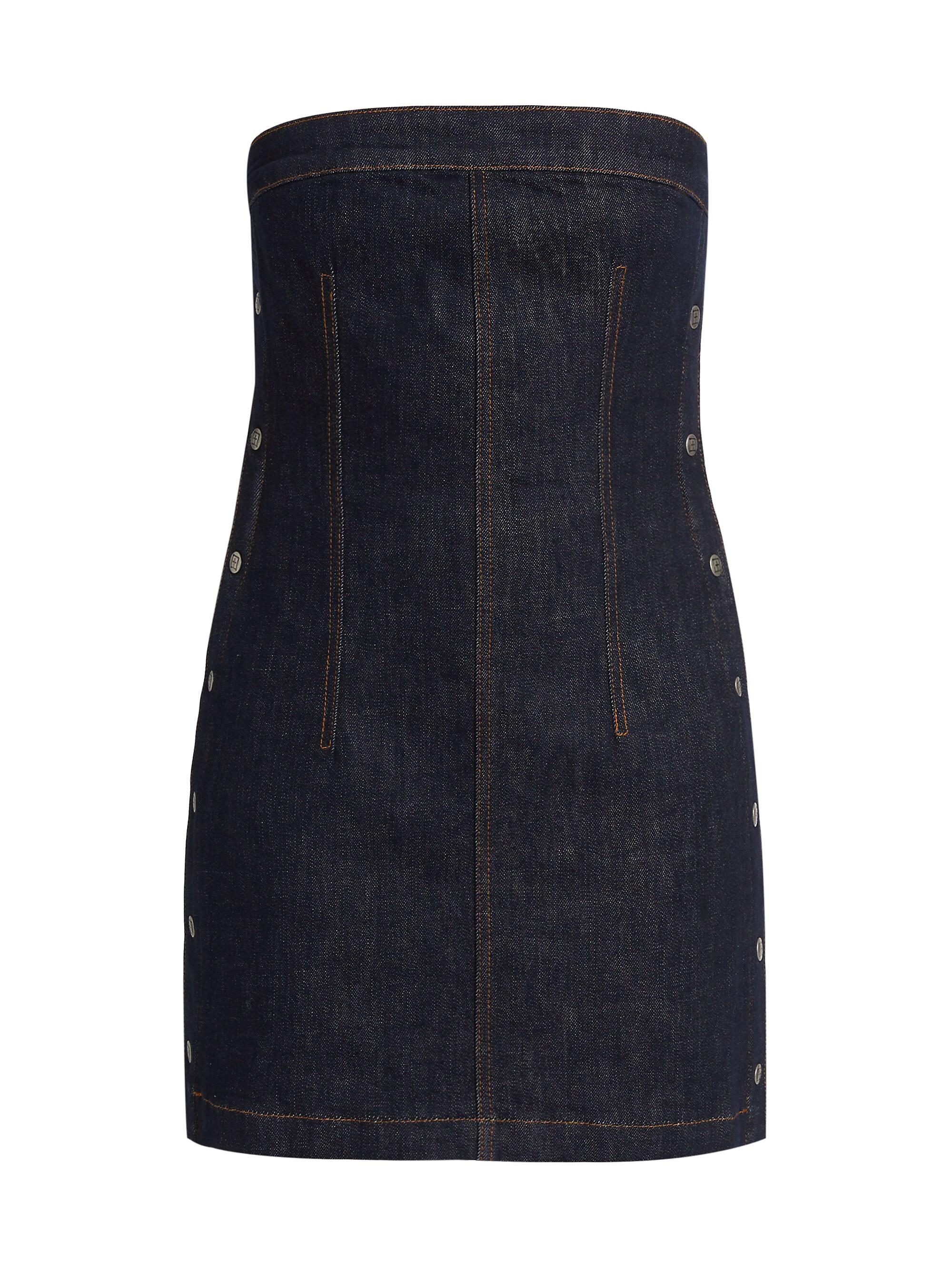Ksubi Women's Hotline Original Snap Denim Minidress - Denim
