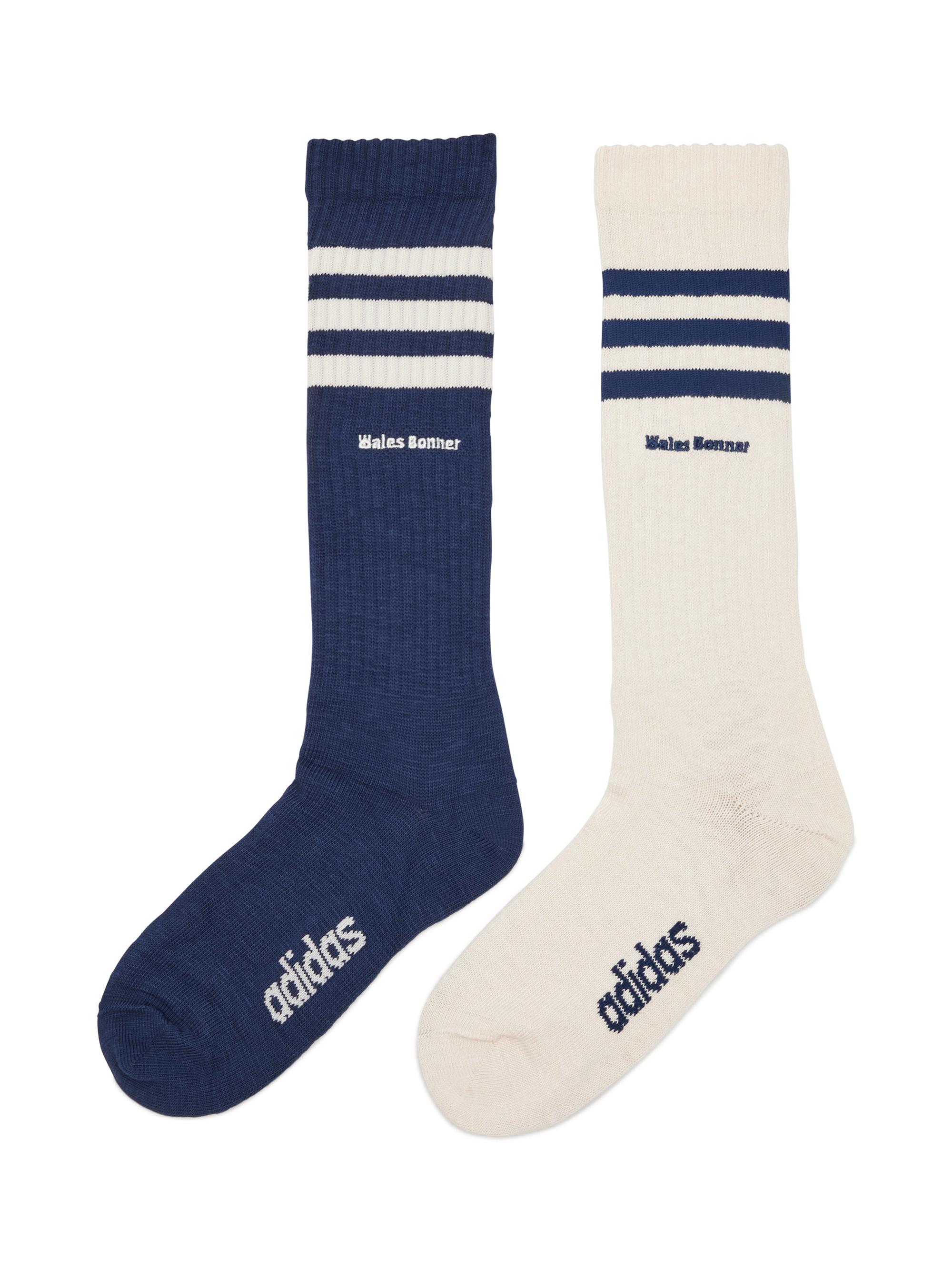 adidas Men's  x Wales Bonner Three-Stripe Socks - Navy