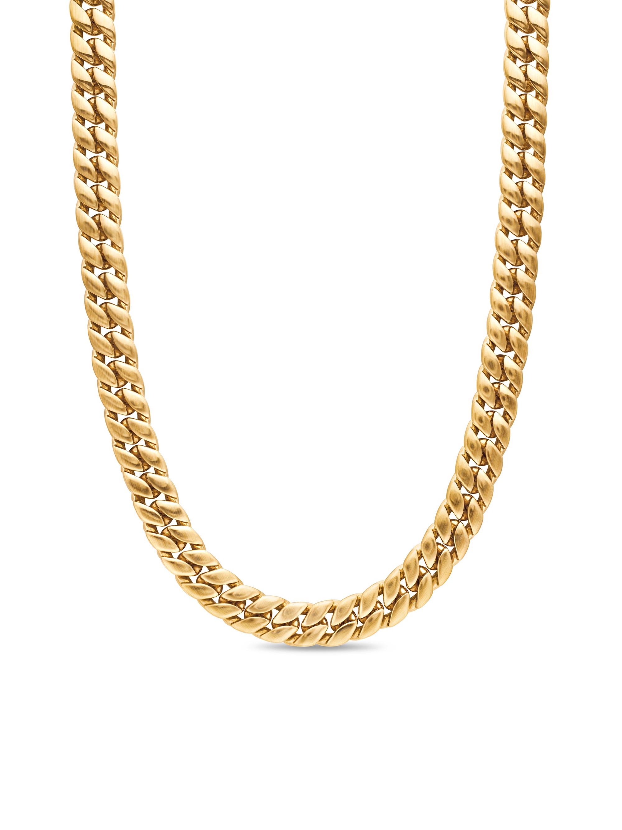 David Yurman Men's Curb Chain Necklace in 18K Yellow Gold, 11.5MM - Gold