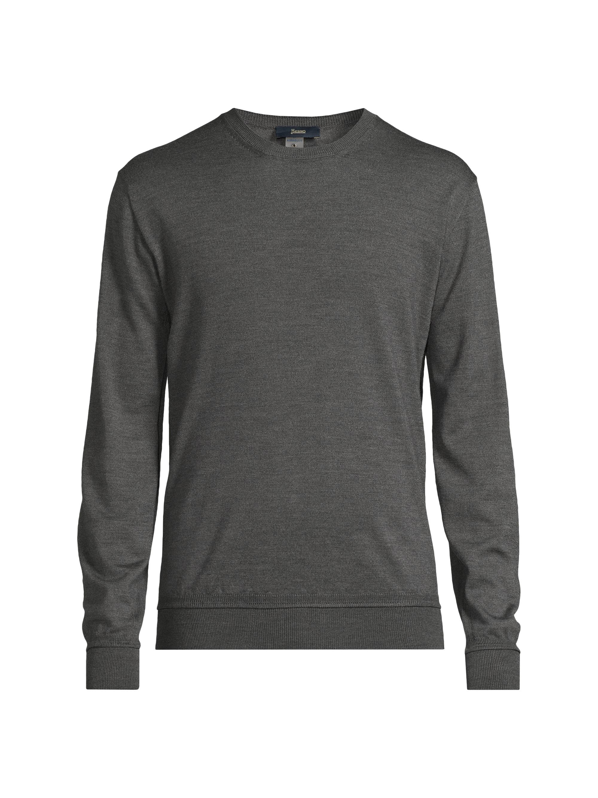 Herno Men's Wool Crewneck Sweater - Grey