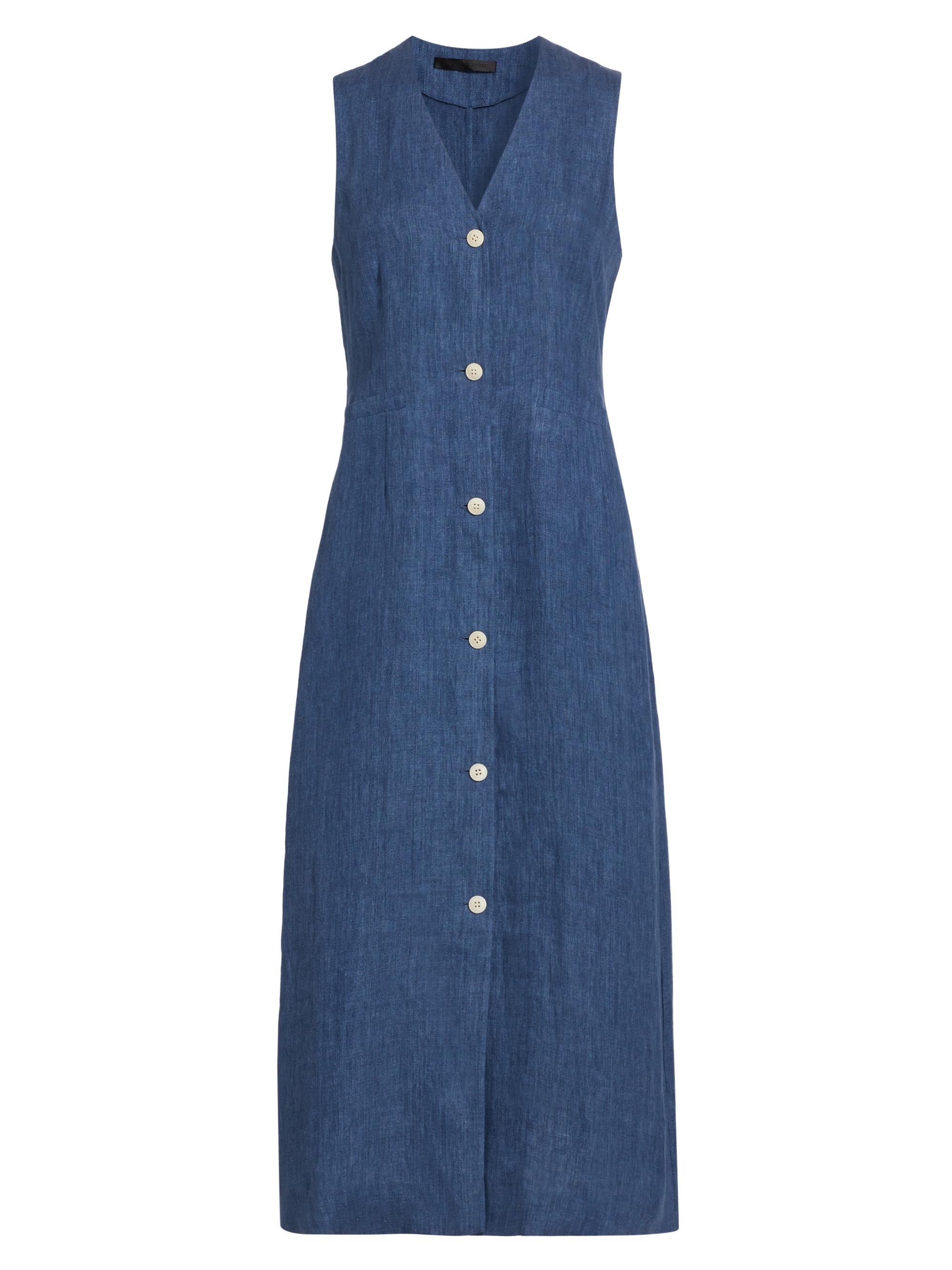 Jenni Kayne Women's Callan Linen Midi-Dress - Chambray