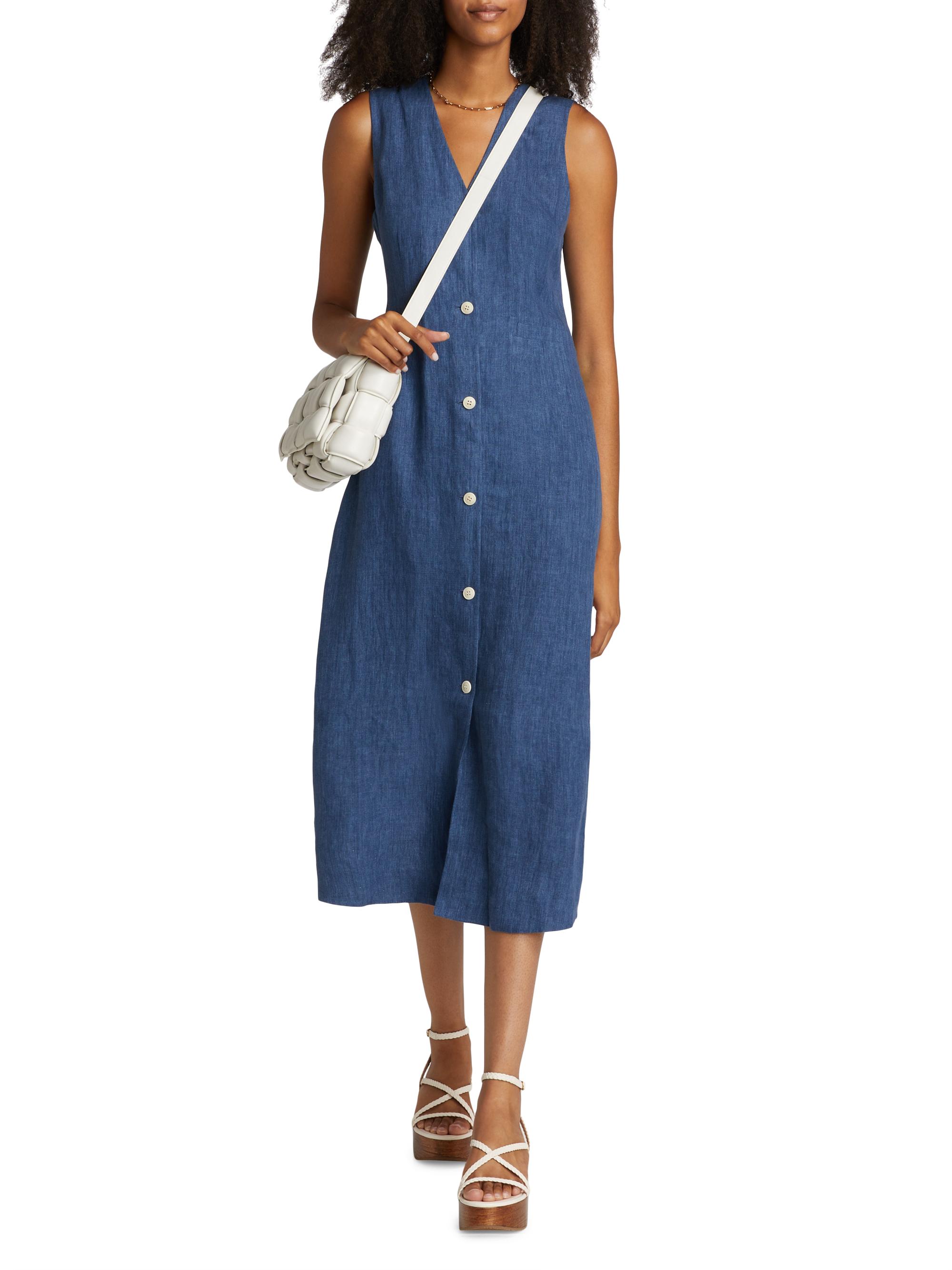 Jenni Kayne Callan Linen Midi-Dress | Saks Fifth Avenue