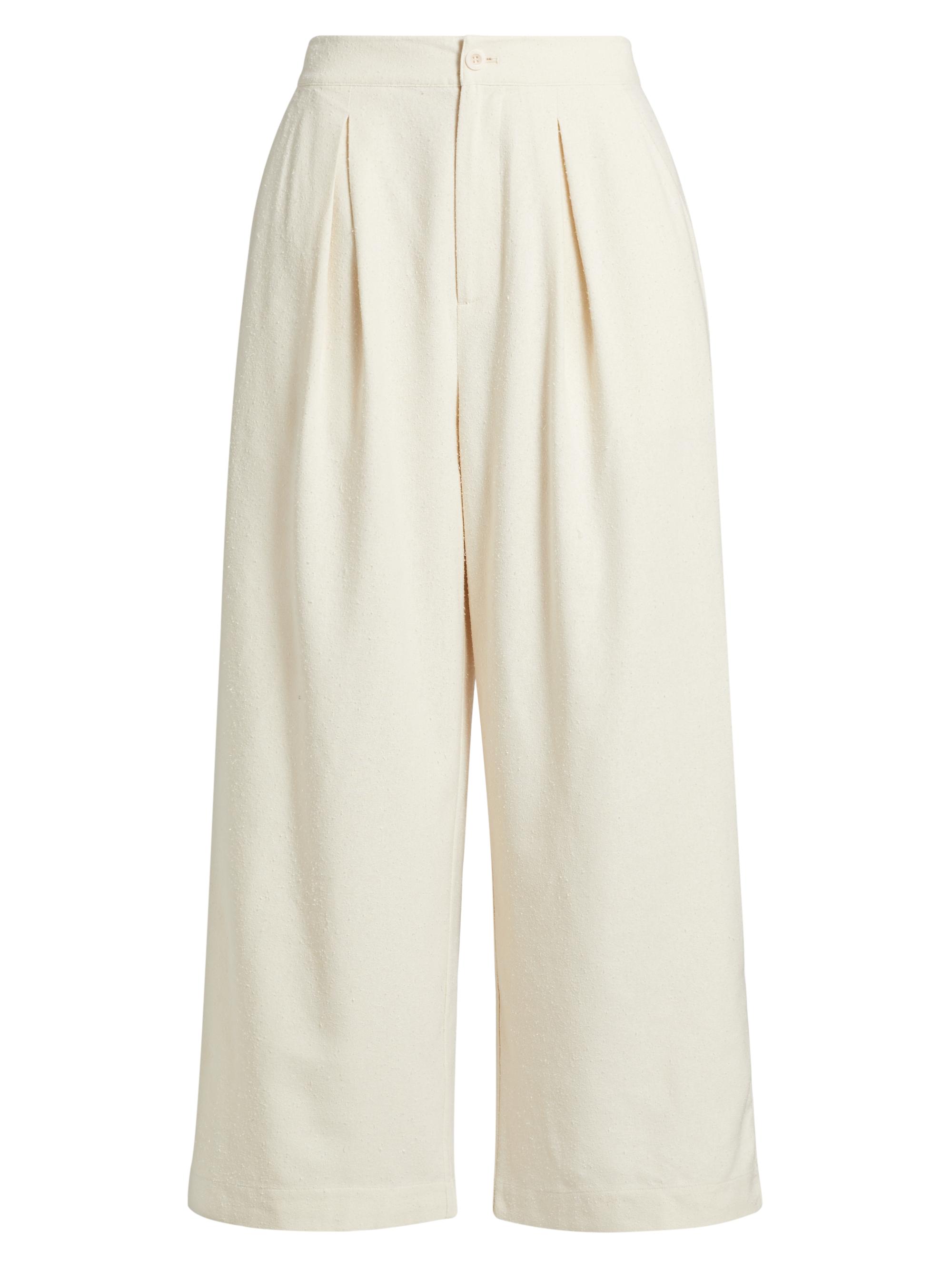 Jenni Kayne Women's Textured Silk Relaxed-Fit Trousers -