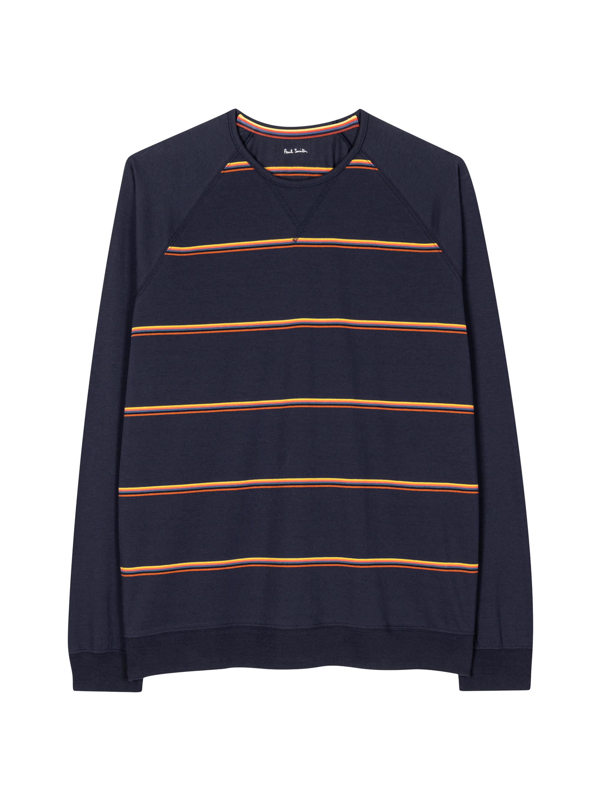 Paul Smith Men's Striped Cotton Pajama Top - Dark Navy