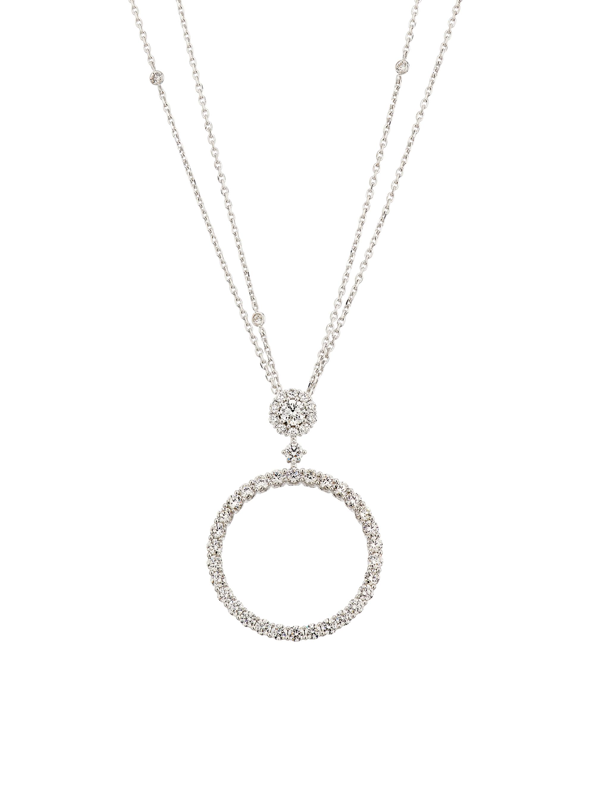 Chopard Women's LHeure du Diamant 18K White Gold & 3.50 TCW Diamond Necklace - White Gold