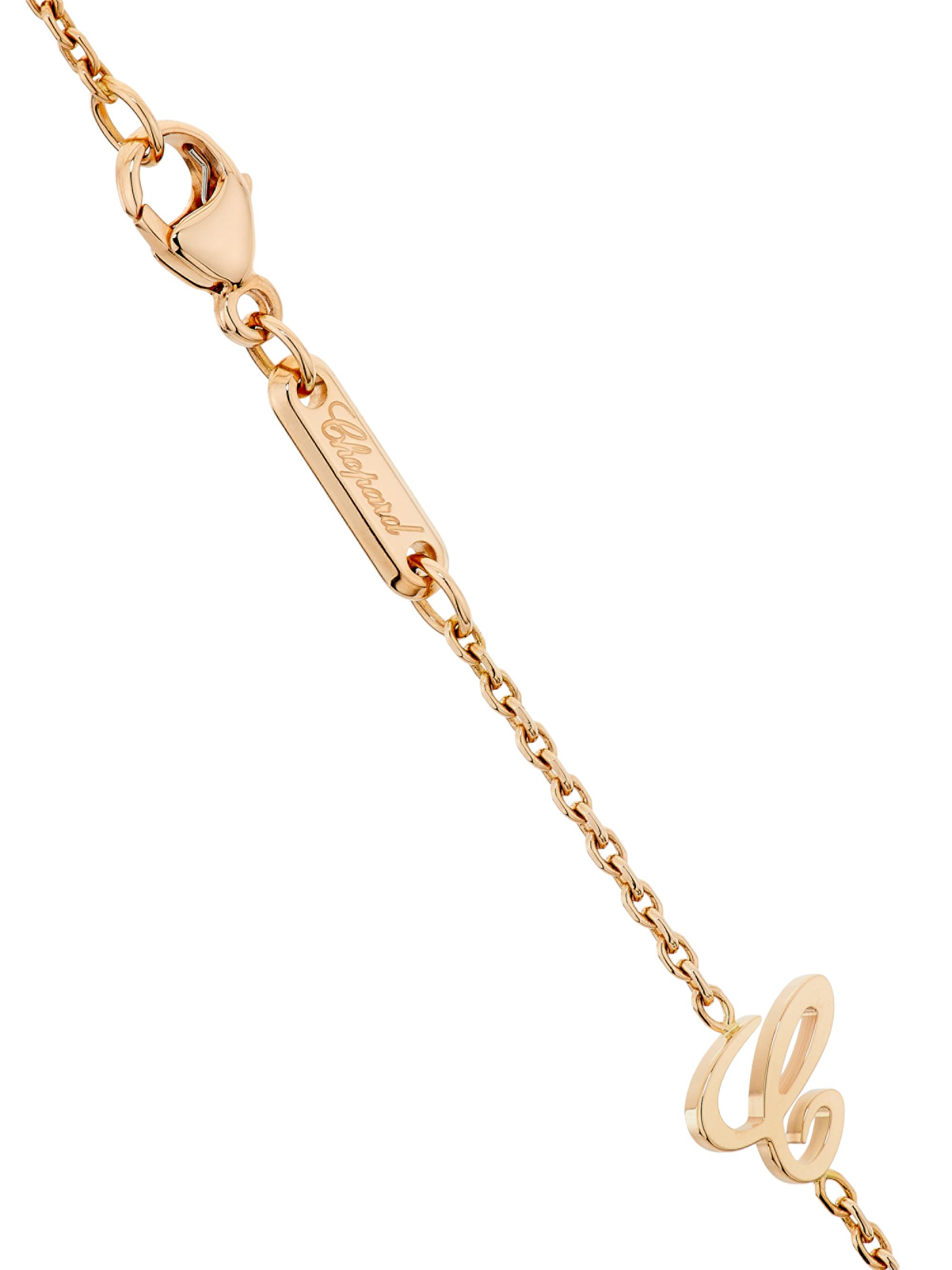Chopard Happy Diamonds 18K Rose Gold & 0.89 TCW Diamond Pendant