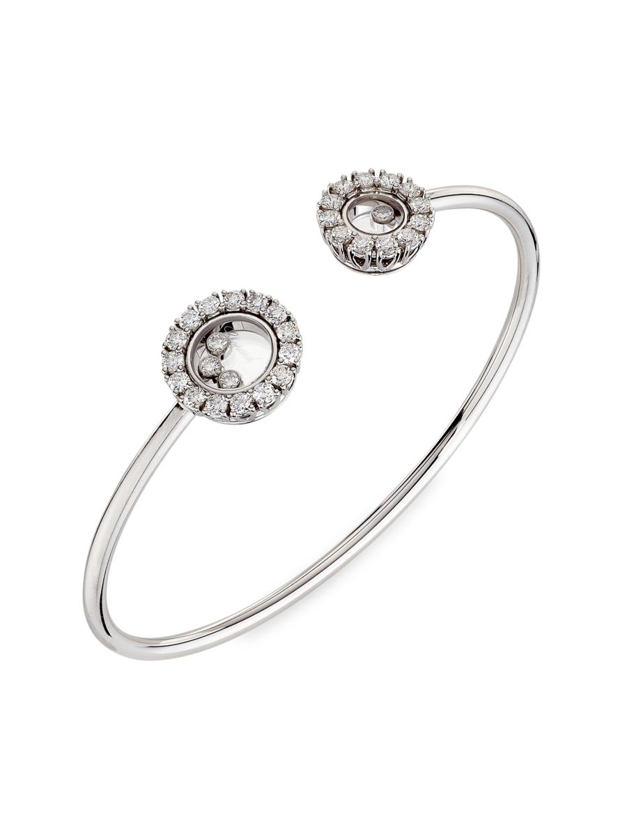 Chopard Women's Happy Diamonds 18k White Gold & 1.45 Tcw Diamond Bracelet