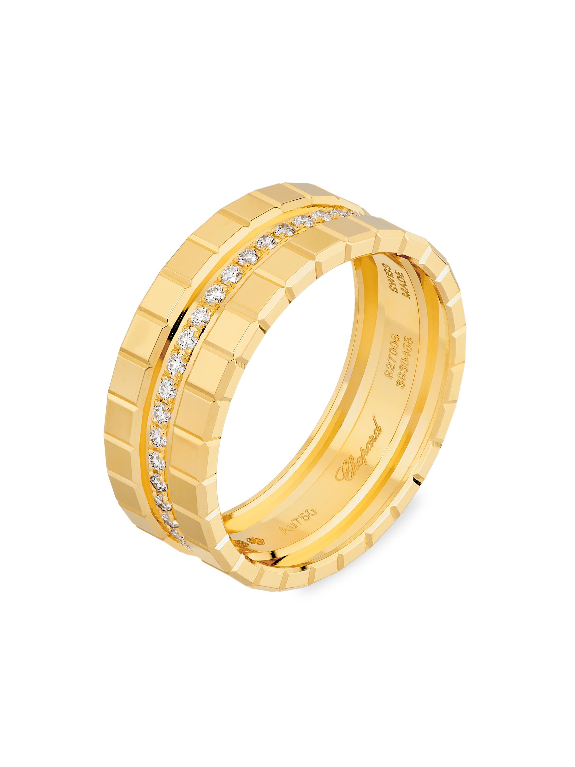 Chopard Women's Ice Cube 18K Yellow Gold & 0.30 TCW Diamond Ring - Yellow Gold