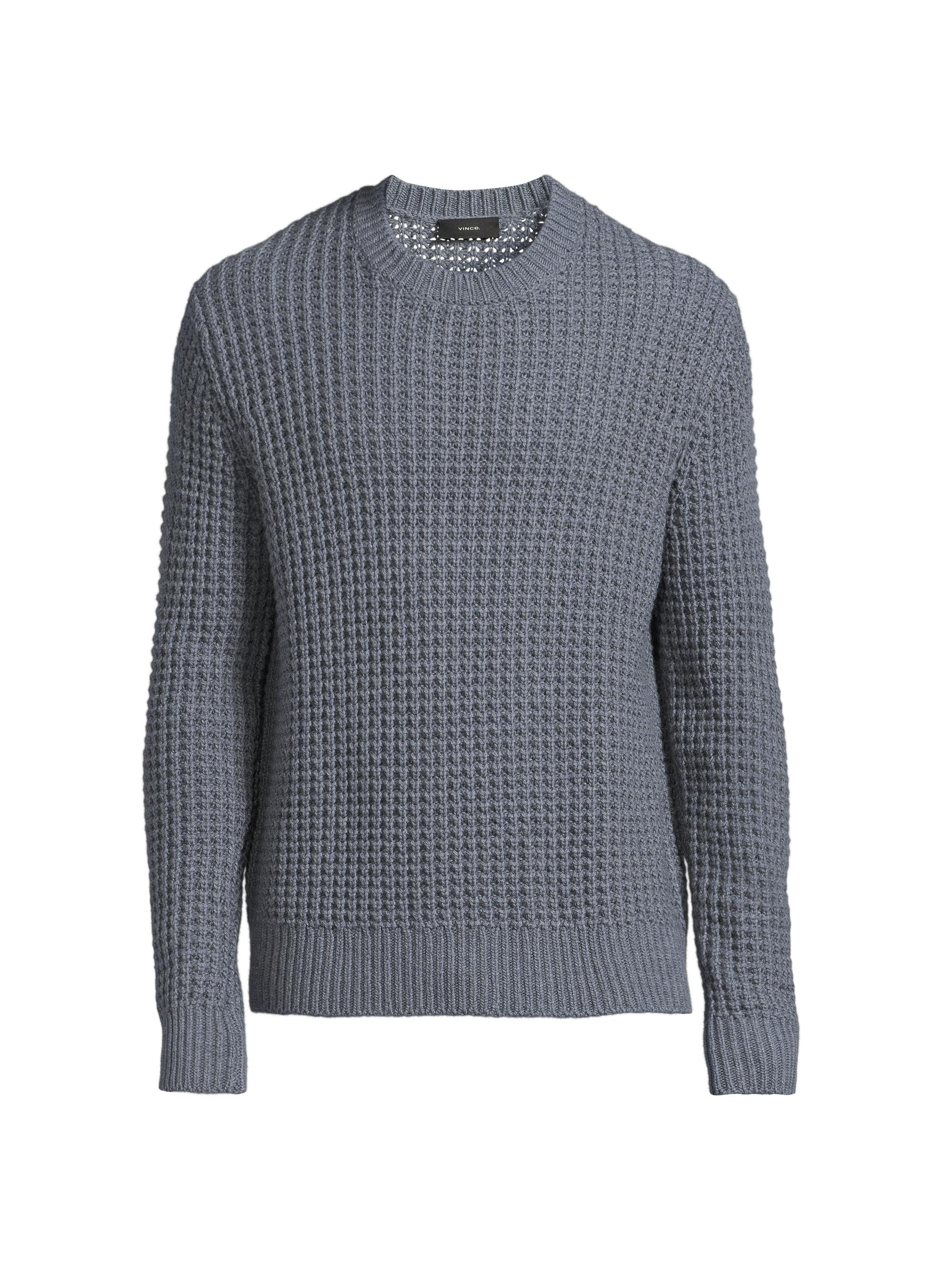 Vince Macro Waffle Knit Crewneck Sweater | Saks Fifth Avenue