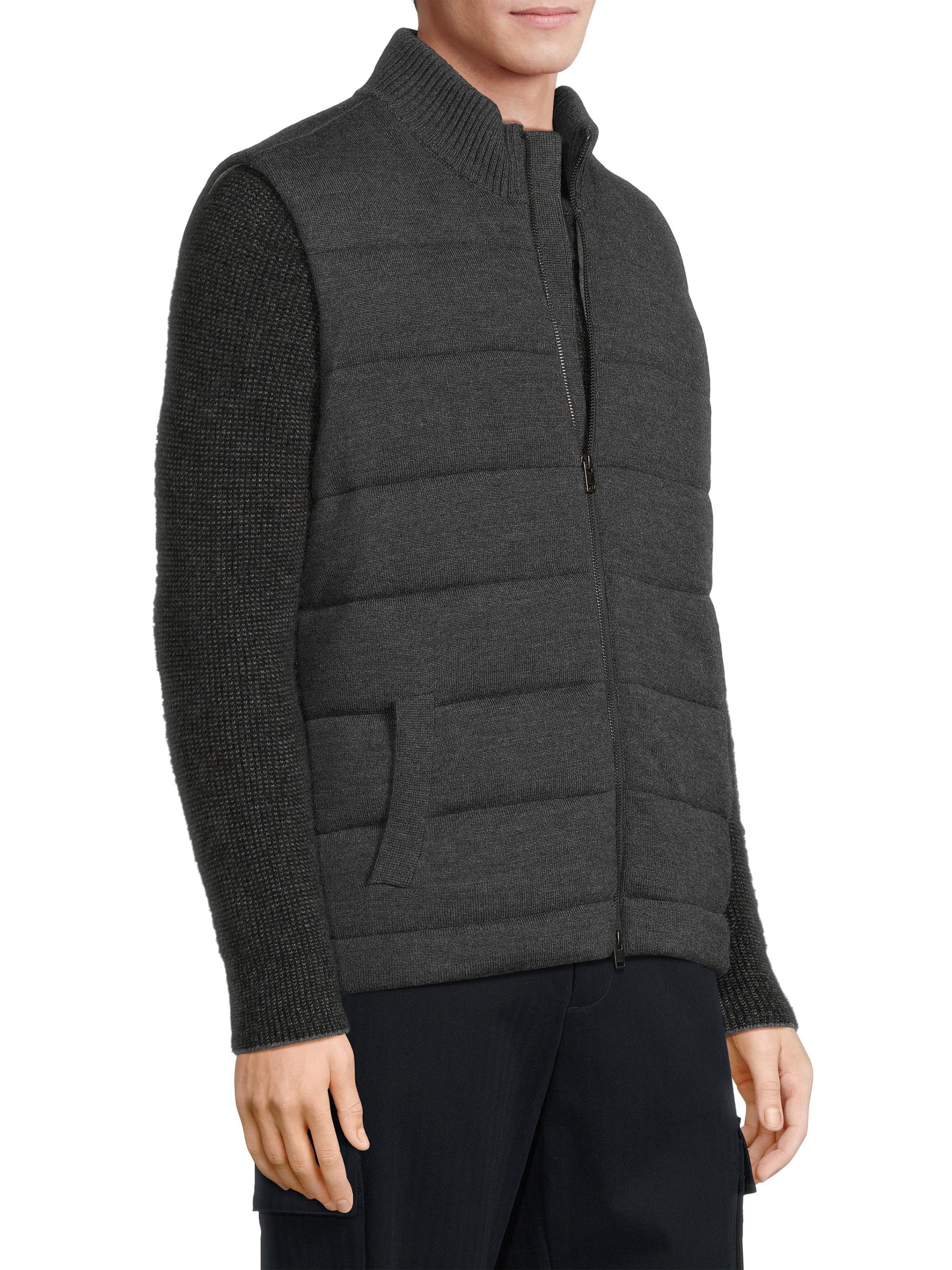Vince Merino Knit Full-Zip Vest | Saks Fifth Avenue