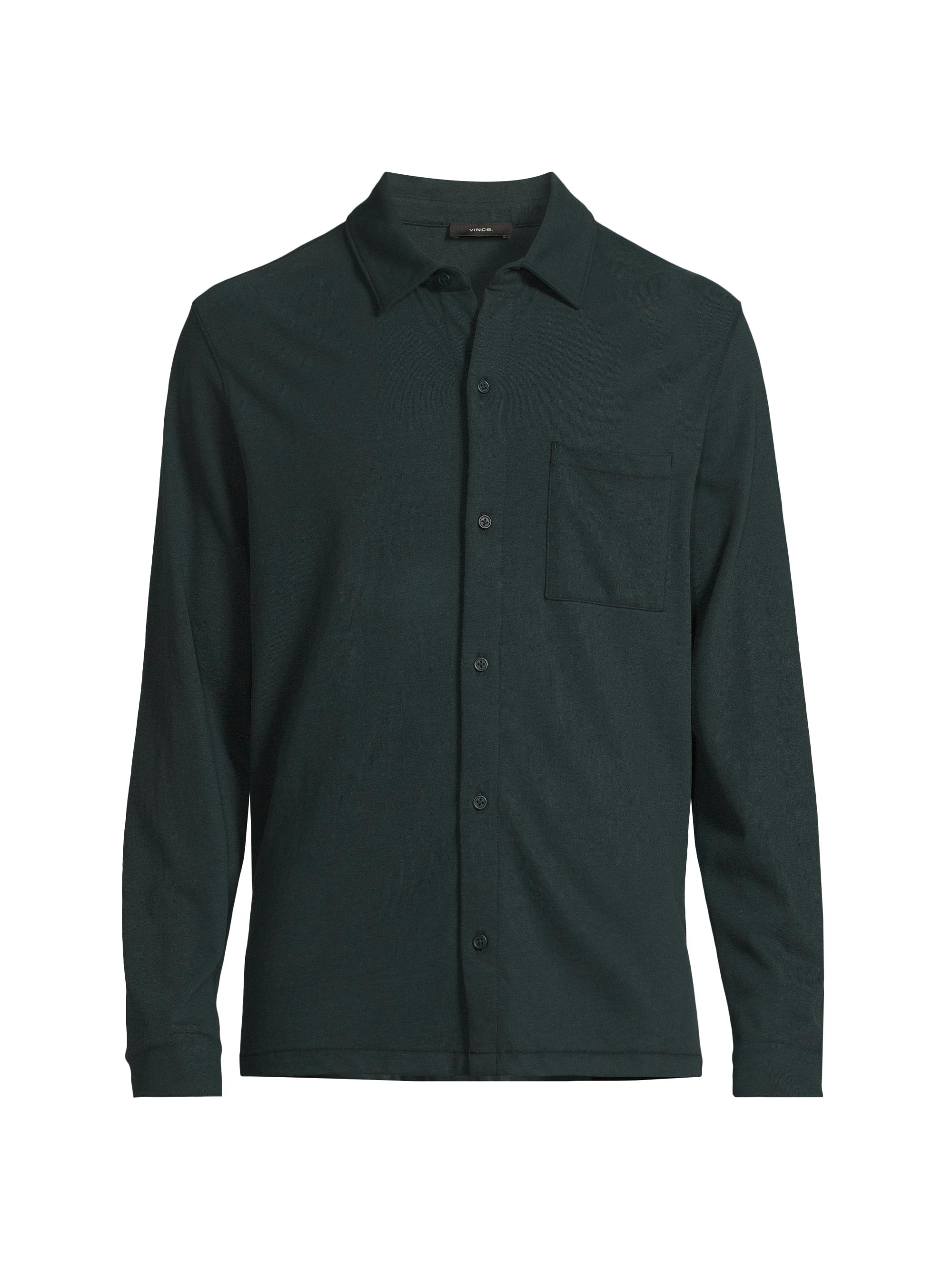 Vince Men's Sueded Cotton Button-Front Shirt - Country Racer