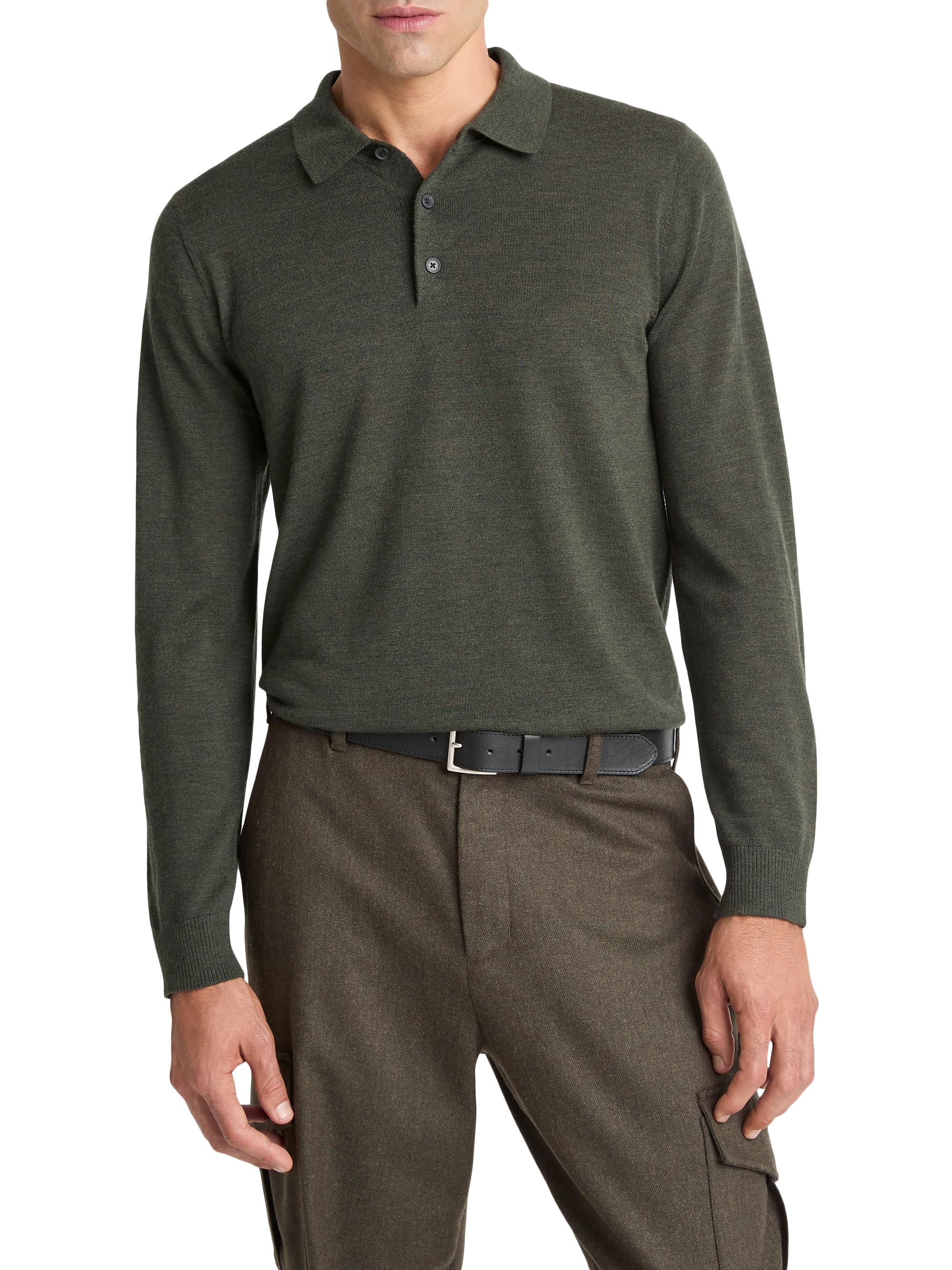 Vince Merino Wool Polo Sweater | Saks Fifth Avenue