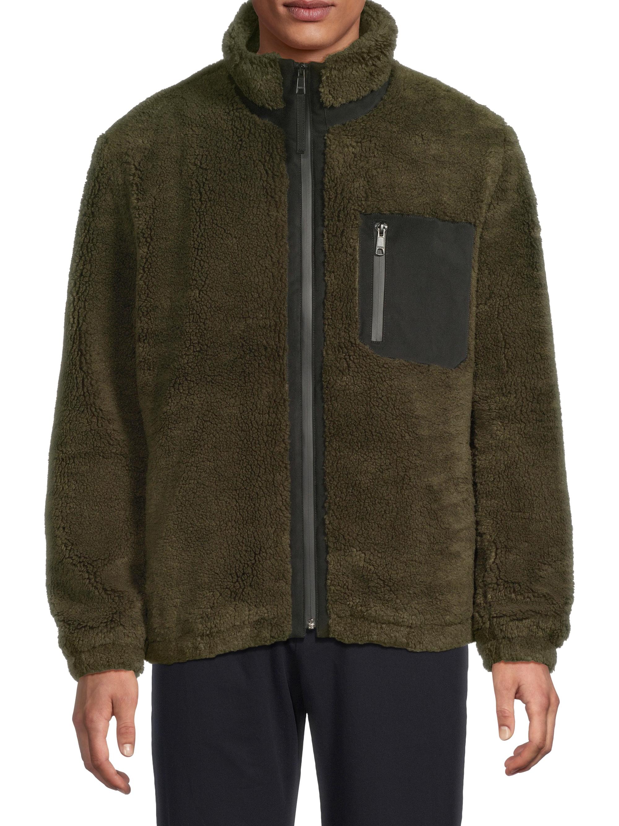 Vince Faux-Sherpa Zip-Up Jacket | Saks Fifth Avenue