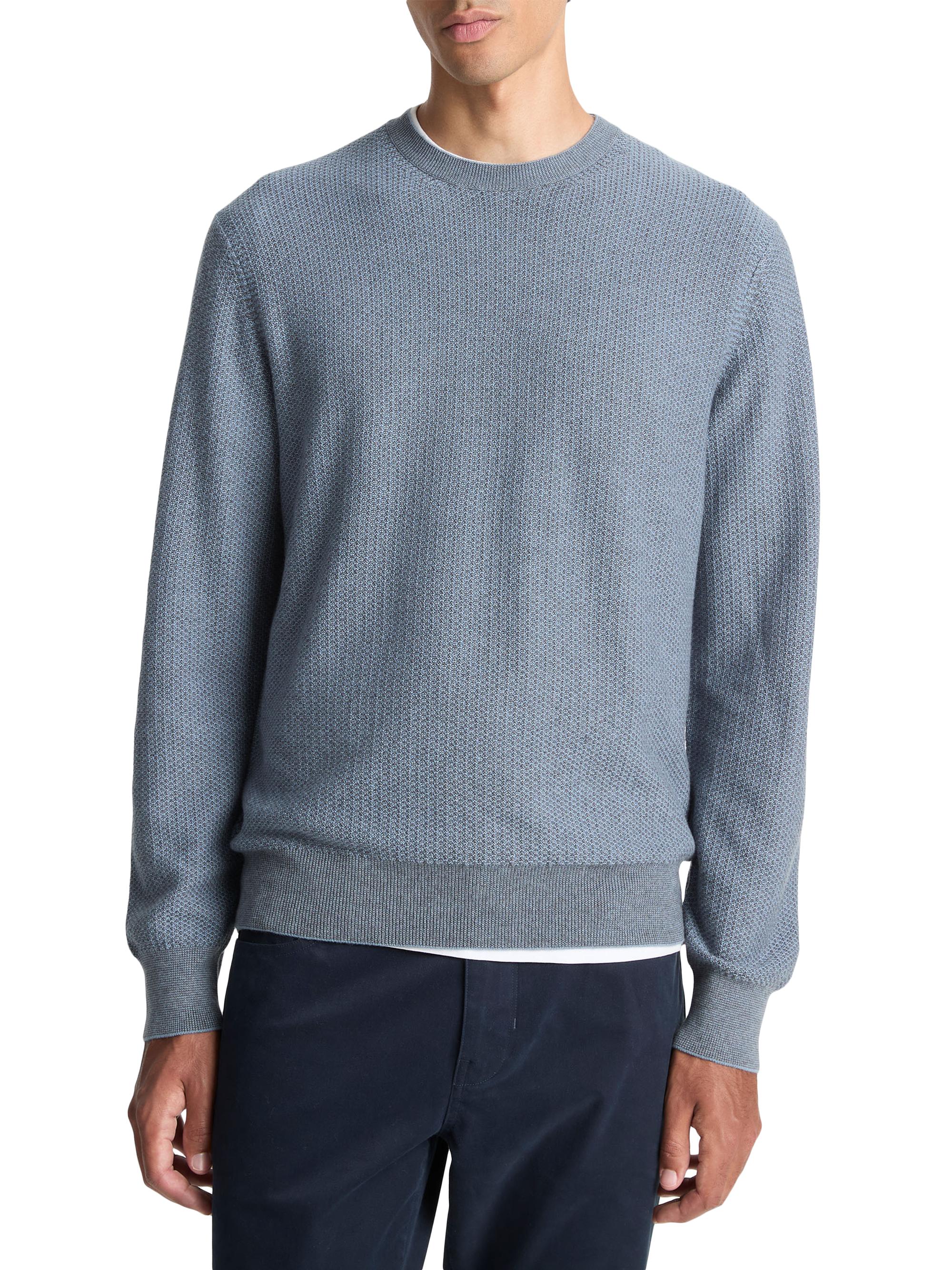 メンズウェア 8GSHOOTCOOLMAX SUCKER CREW NECK 0400021591271_BLUEMEDIUMHEATHE