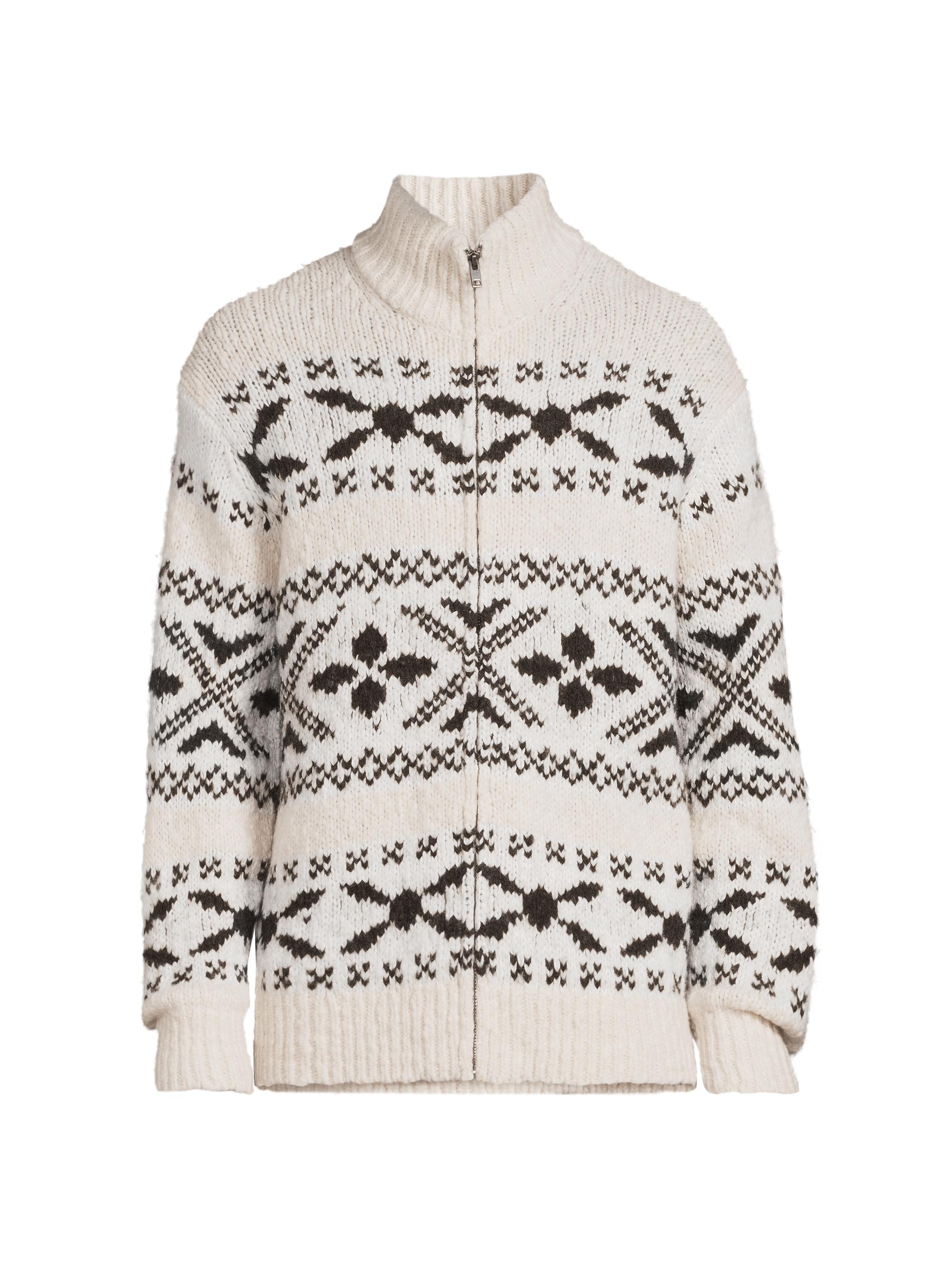Vince Fair isle-Style Wool-Blend Knit Sweater | Saks Fifth