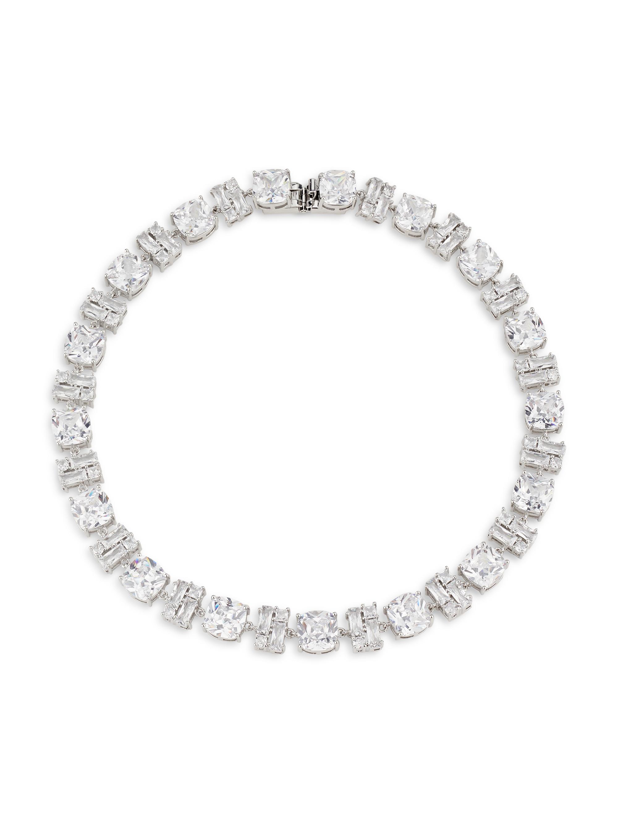 Rabanne Women's Zirconium-Plated & Crystal Necklace - Silver