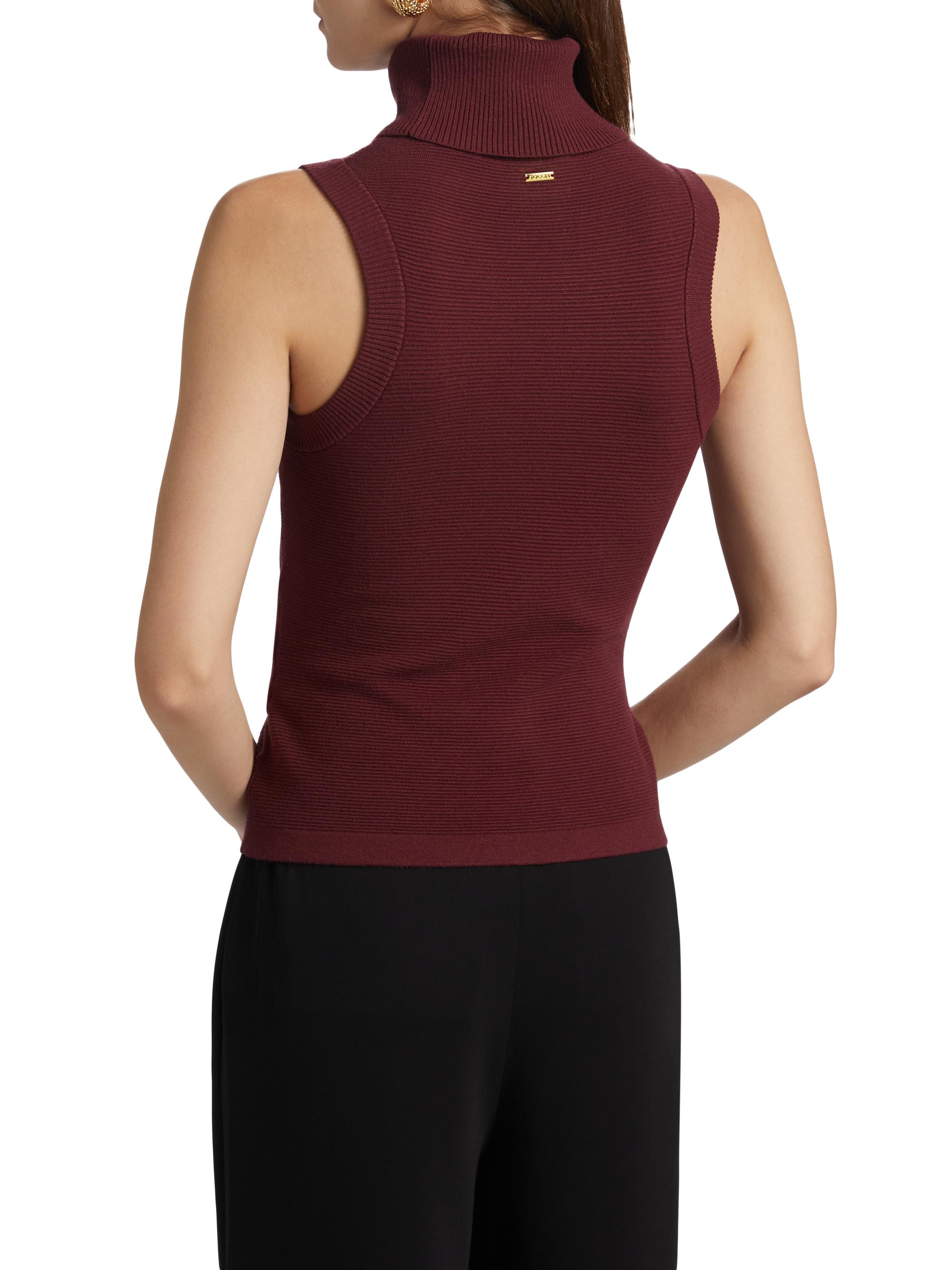 Sleeveless Women's Plus Size Turtlenecks Mock Turtleneck Plus