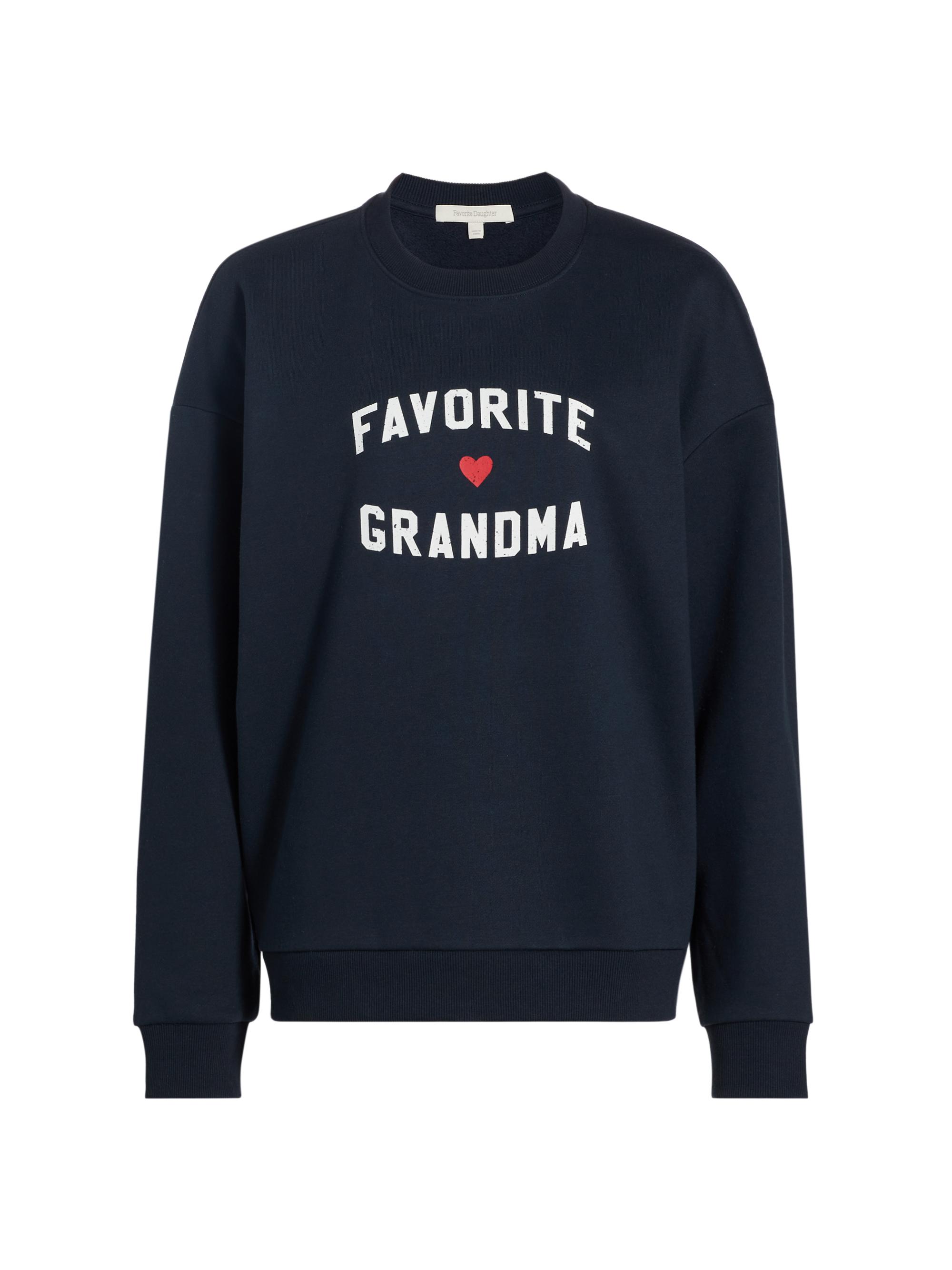  Favorite Grandma Heart Logo Sweatshirt