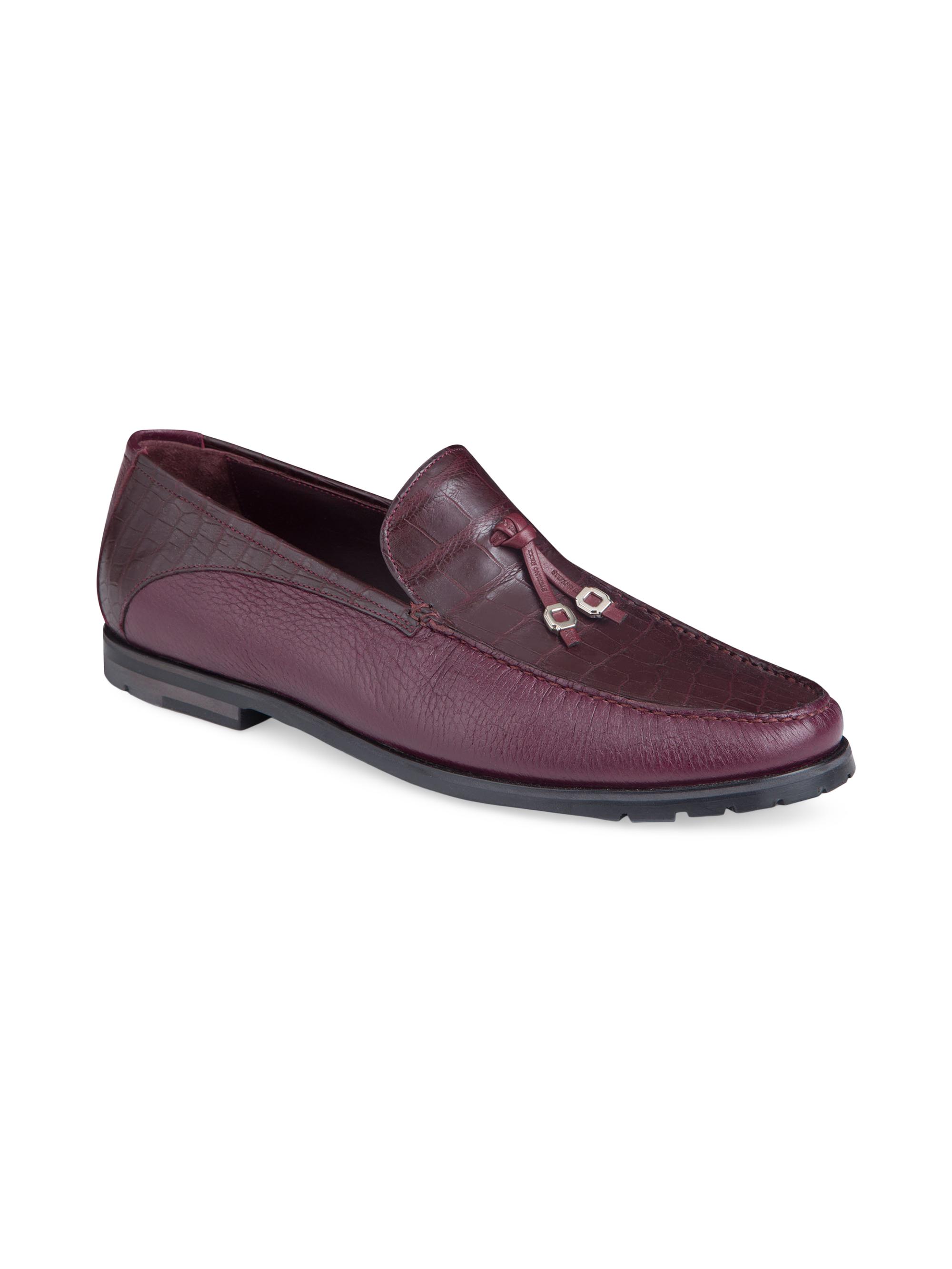Stefano Ricci Men's Calfskin Loafers - Dark Pink