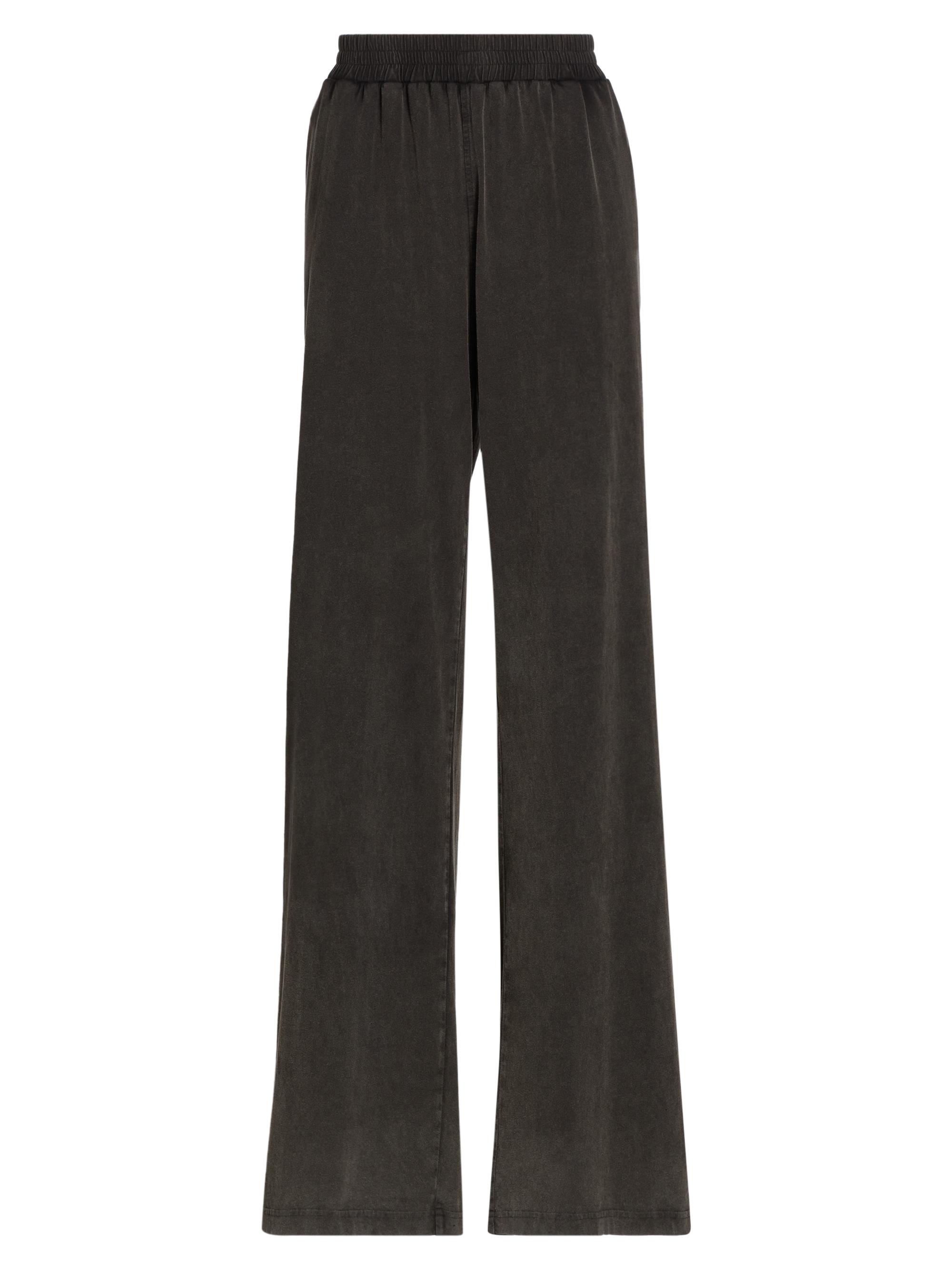 Alexander Wang Women's Washed Cotton Wide-Leg Pants - Washed Charcoal