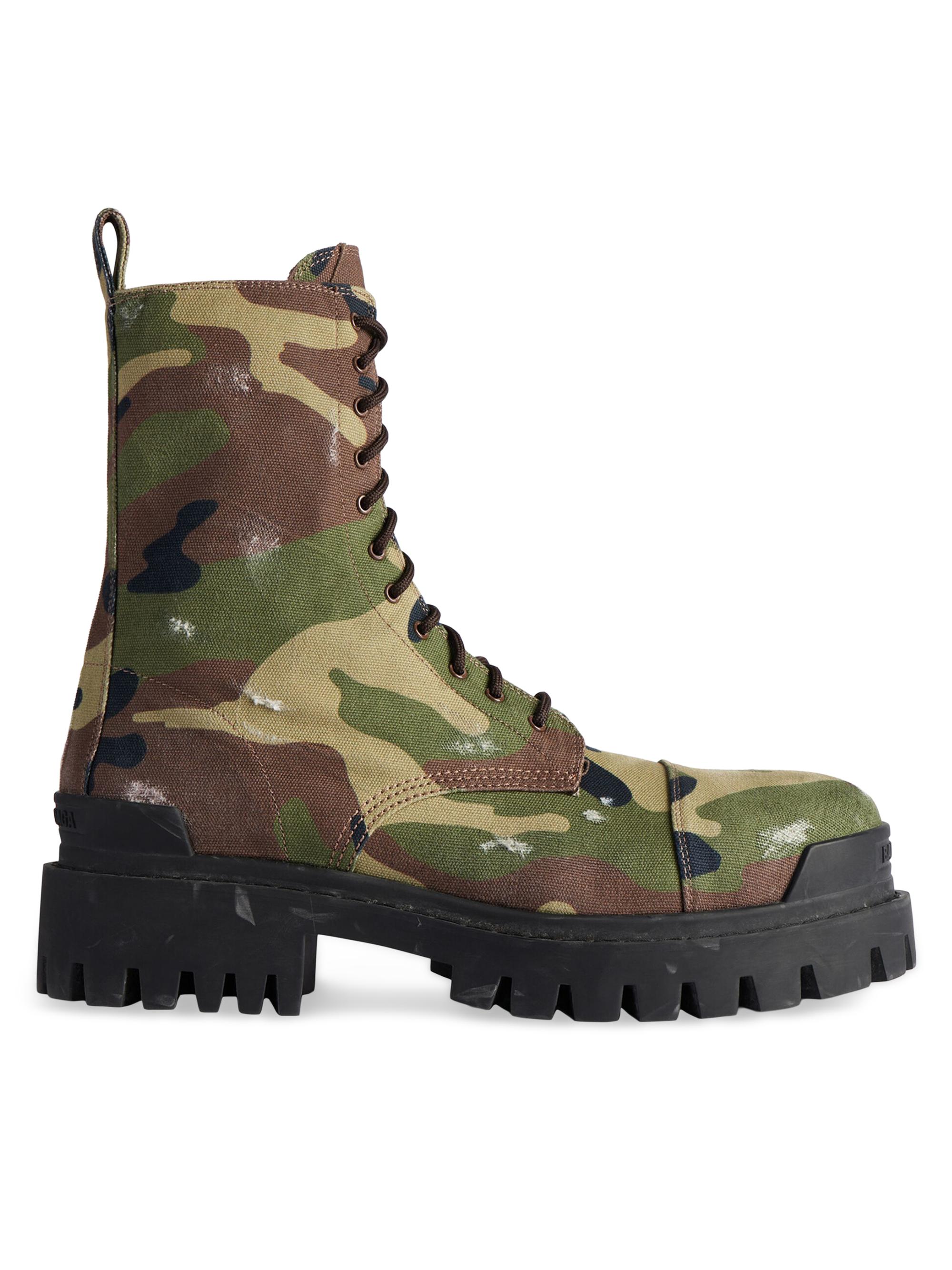 Balenciaga Strike 20MM Used Effect Boots | Saks Fifth Avenue