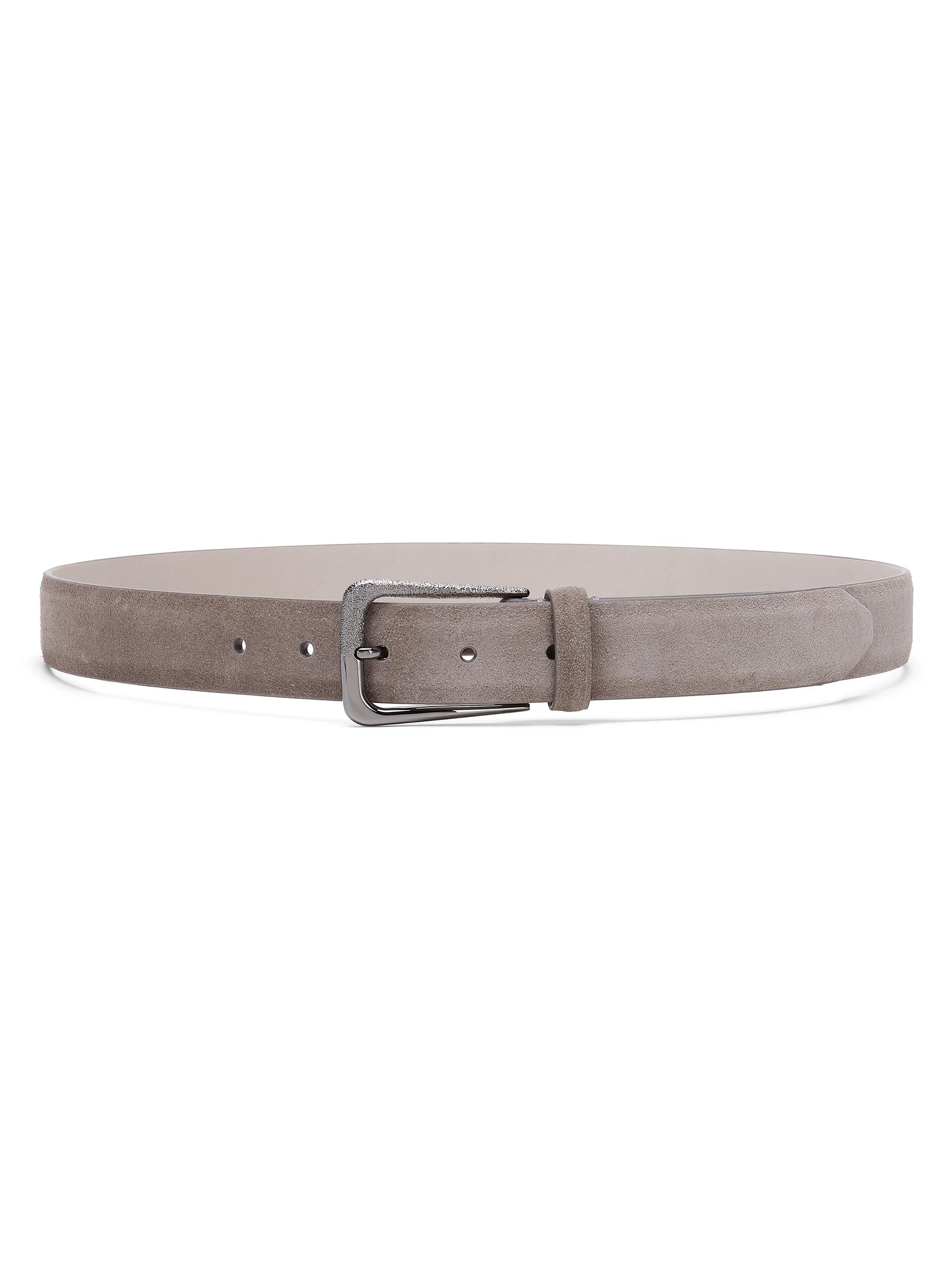 Brunello Cucinelli Women's Suede Belt - Dark Grey