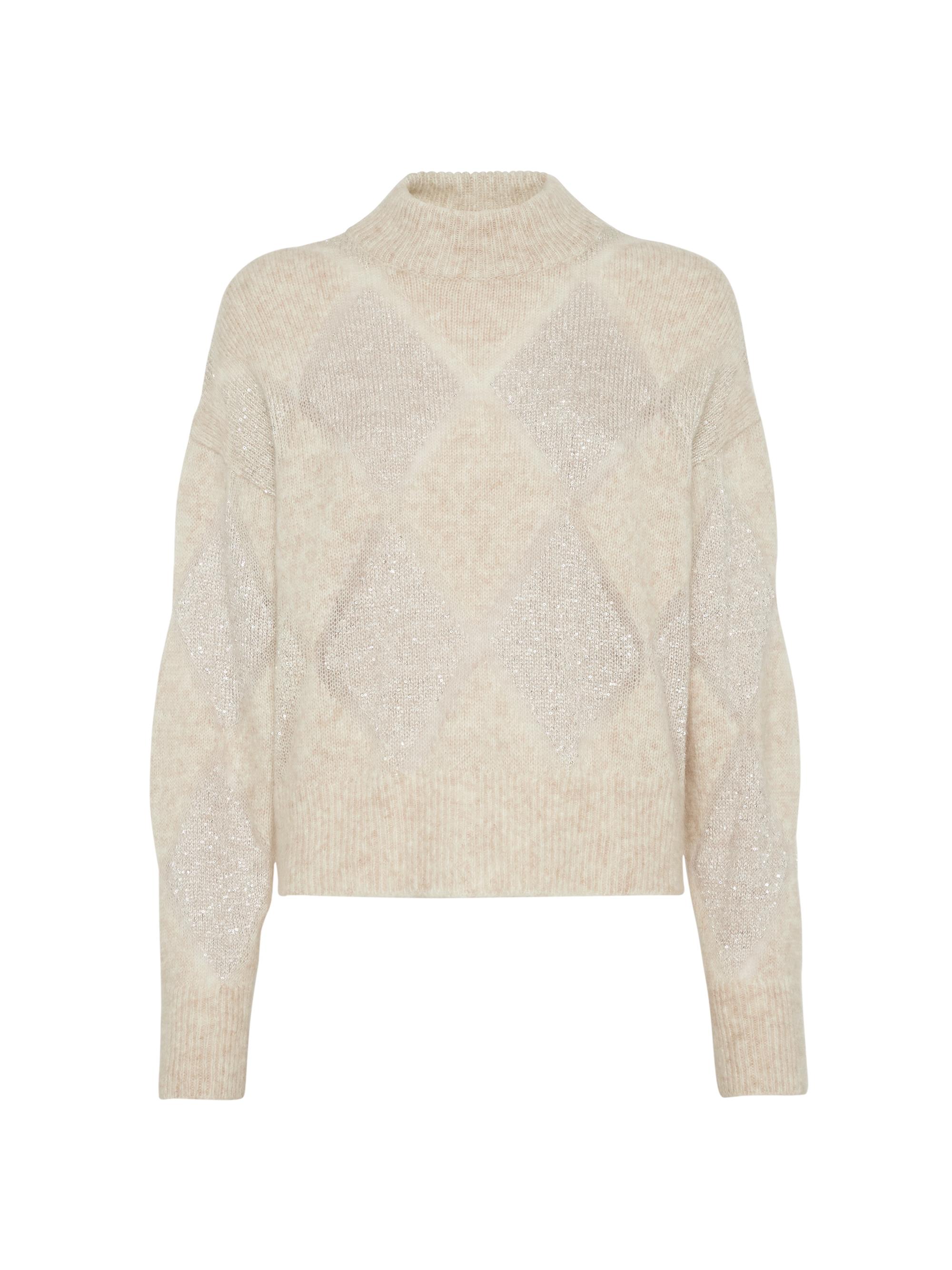 Brunello Cucinelli Women's Wool and Mohair Sweater - Beige