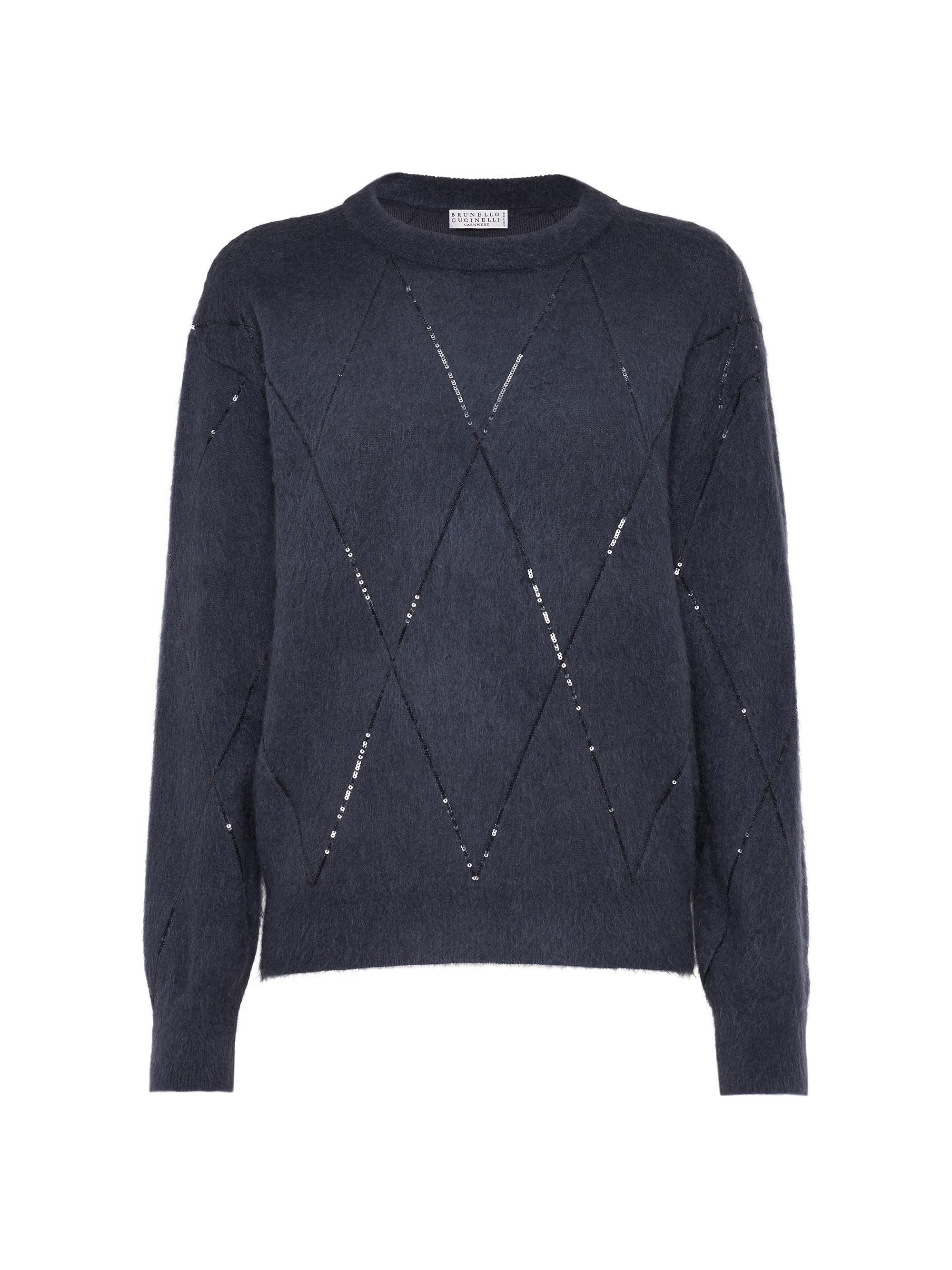 Brunello Cucinelli Women's Mohair, Wool, Cashmere and Silk Sweater - Night