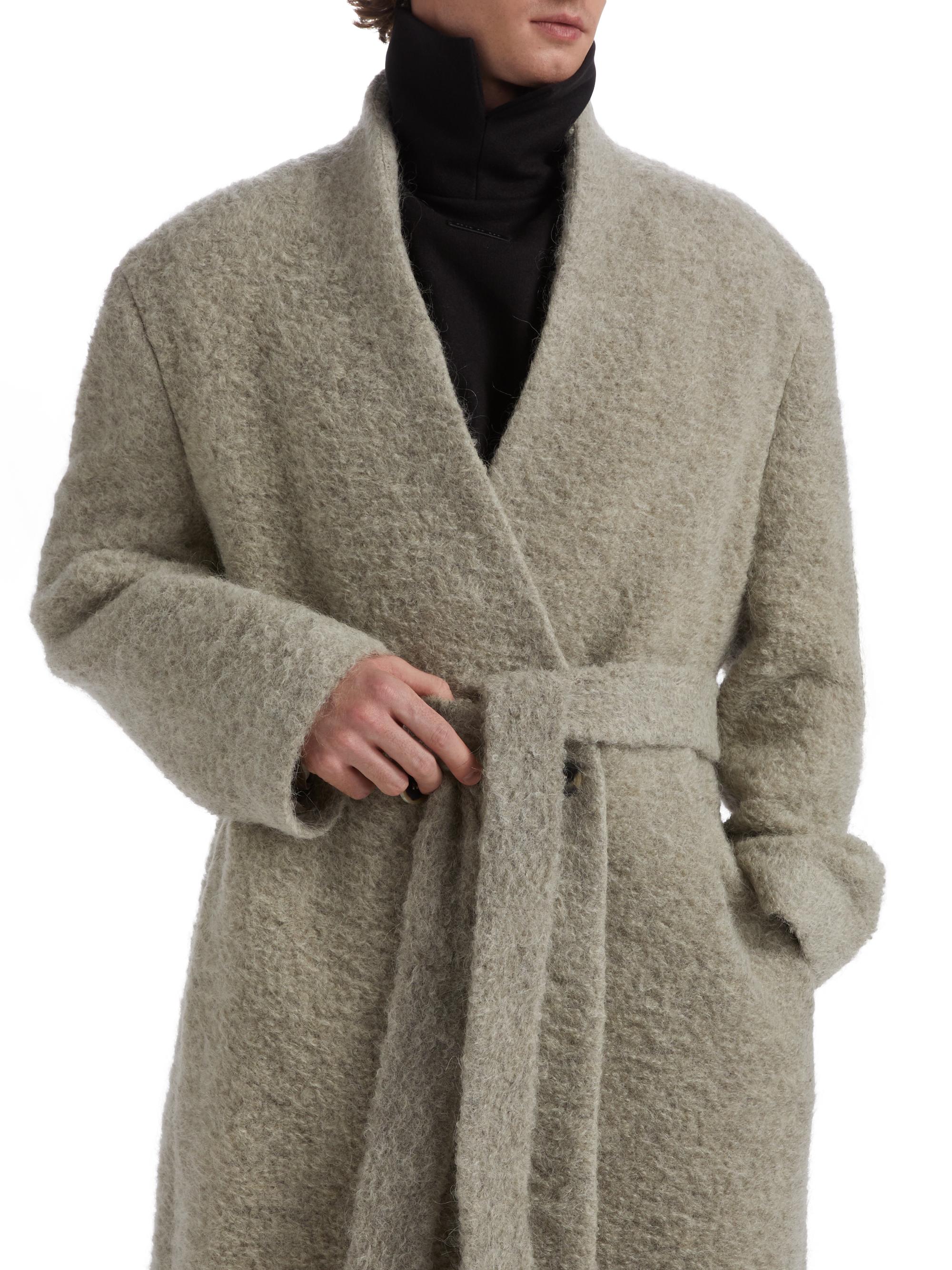 Fear of God Lapelless Wool-Blend Coat | Saks Fifth Avenue