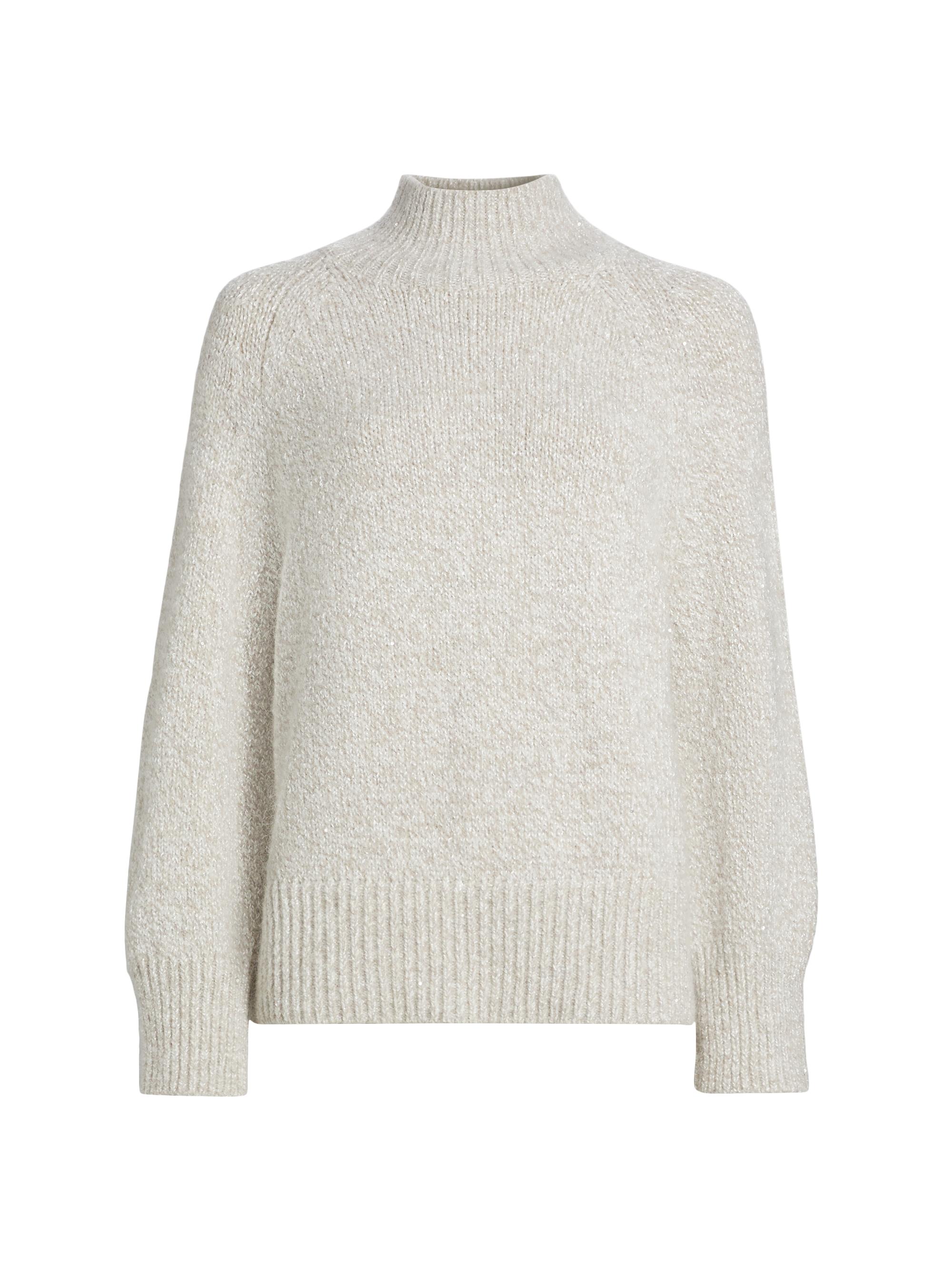 Marella Women's Imbocco Sequined Sweater - Wool White