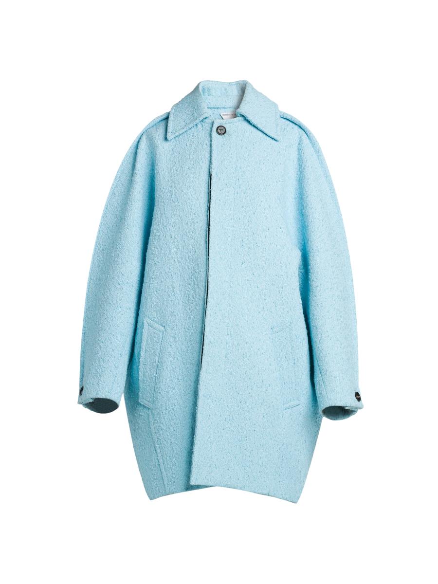 Bottega Veneta Knotted Tweed Cotton-Blend Coat | Saks Fifth