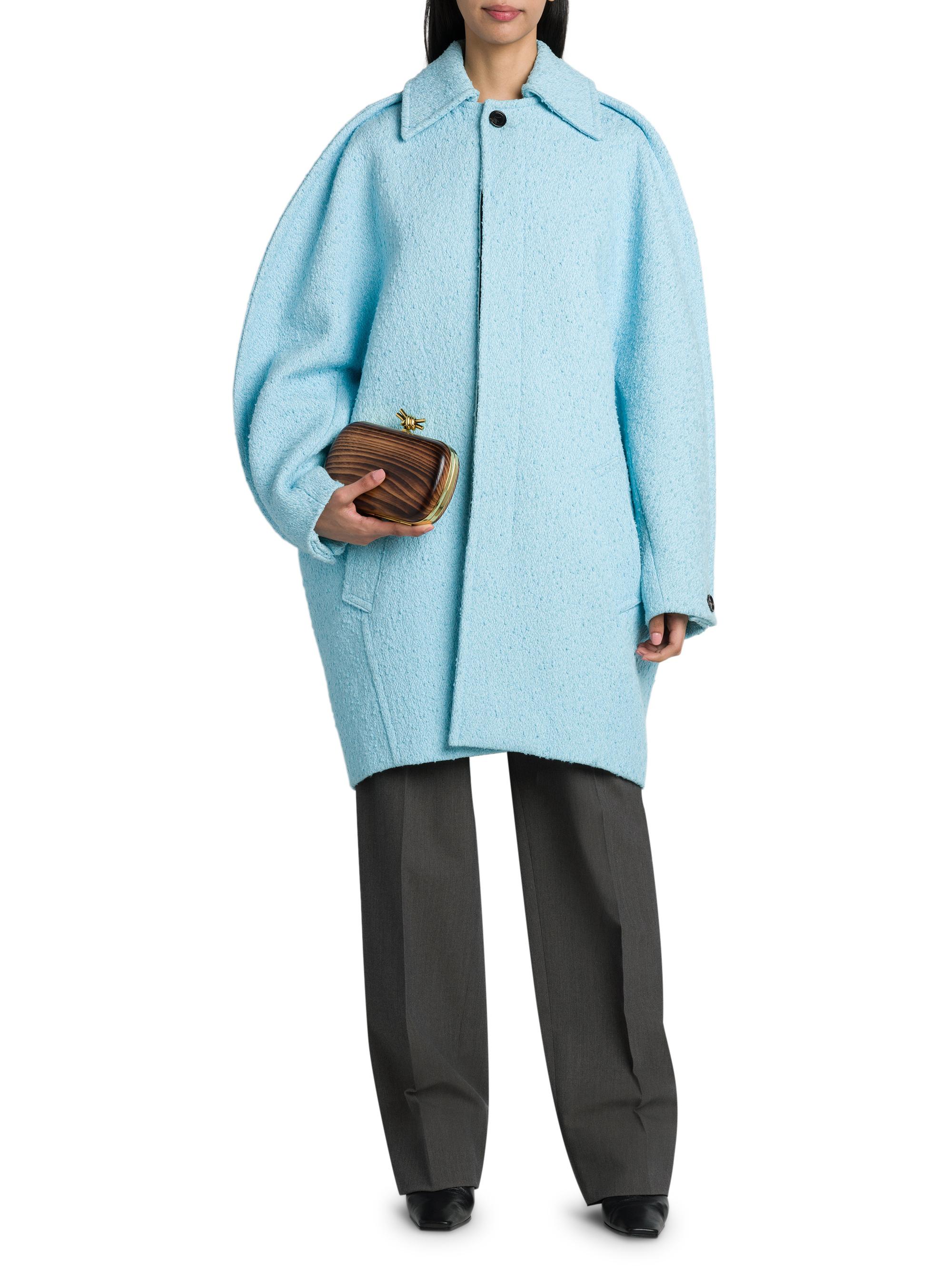 Bottega Veneta Knotted Tweed Cotton-Blend Coat | Saks Fifth Avenue