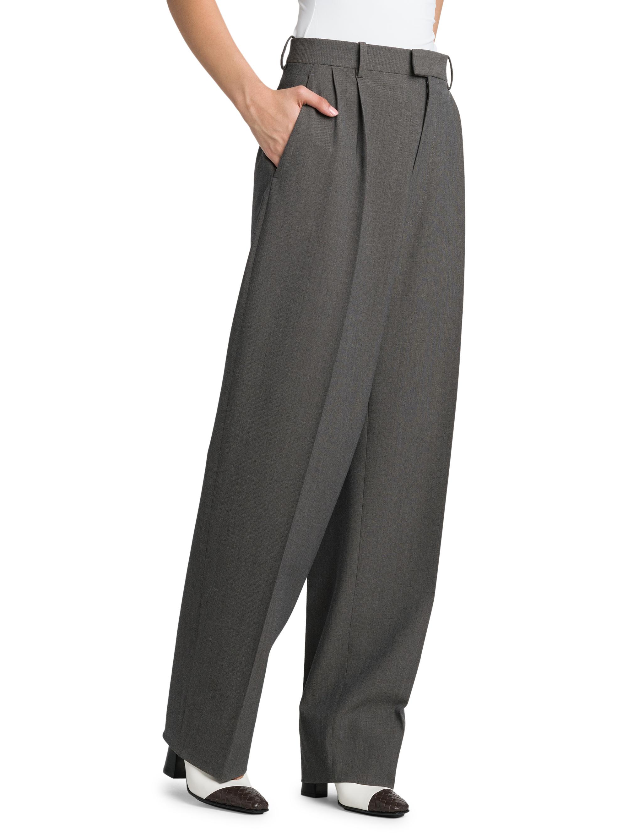 Bottega Veneta Pleated Stretch Wool-Blend Trouser | Saks Fifth Avenue