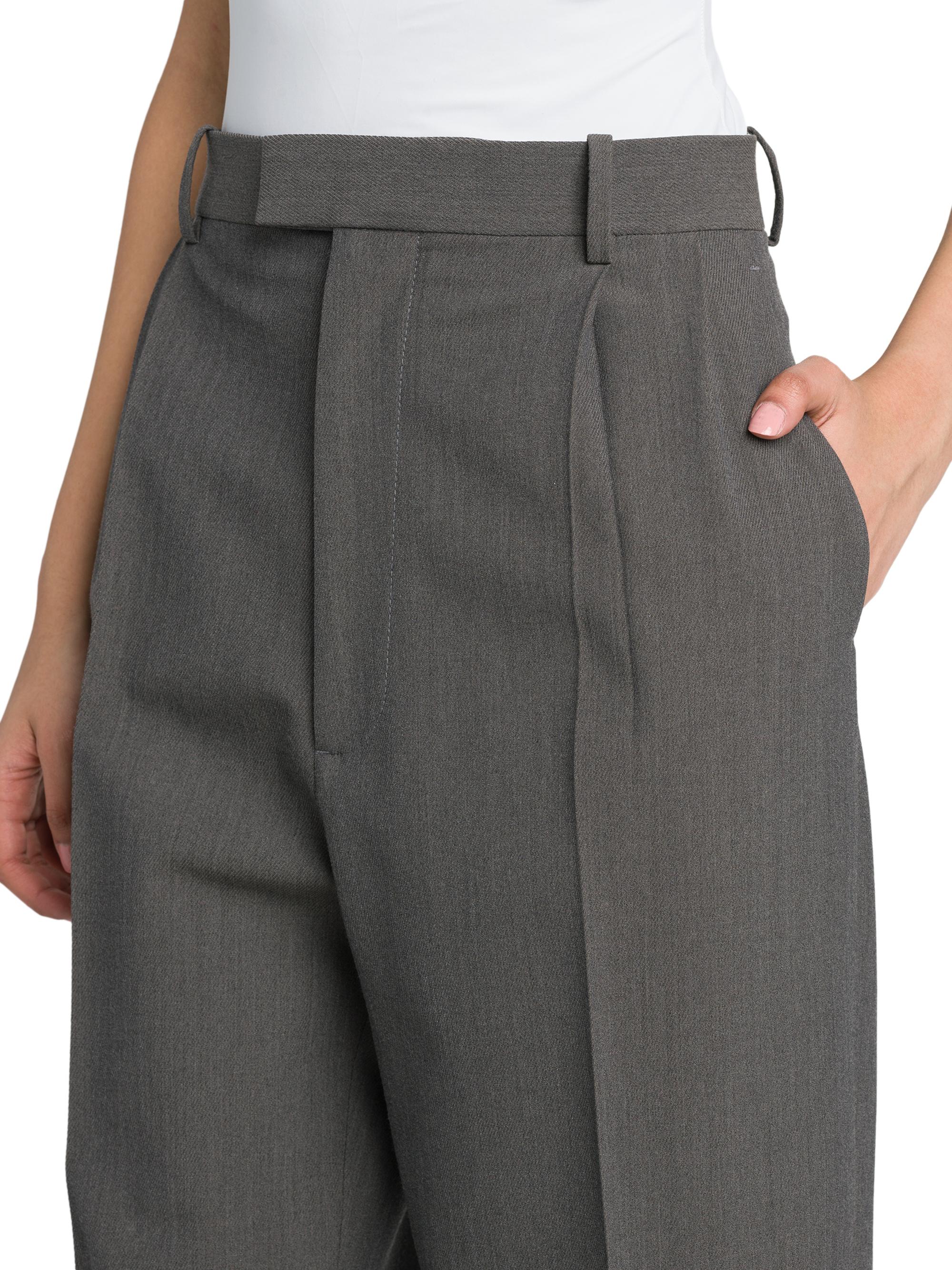 Bottega Veneta Pleated Stretch Wool-Blend Trouser | Saks Fifth Avenue
