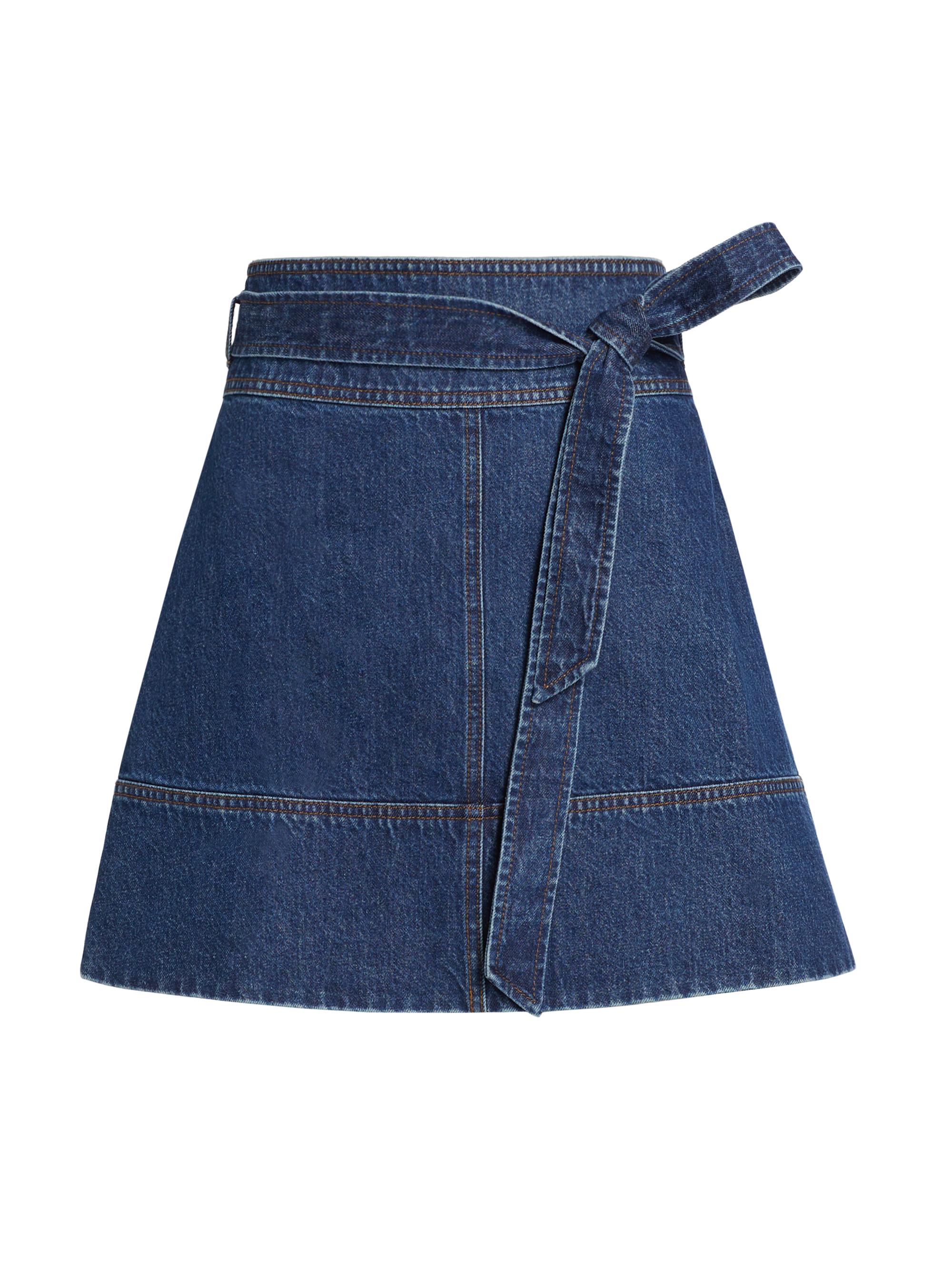 Tanya Taylor Women's Courtney Denim A-Line Skirt - Classic Indigo Blue