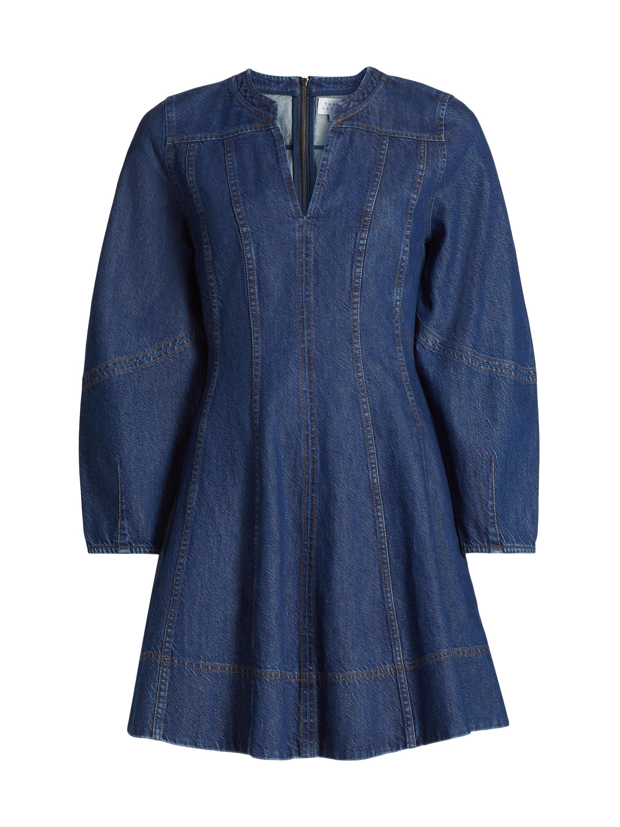 トップス GANNI/Tint Edge Denim Puff Sleeve Top GANNI Women's Denim