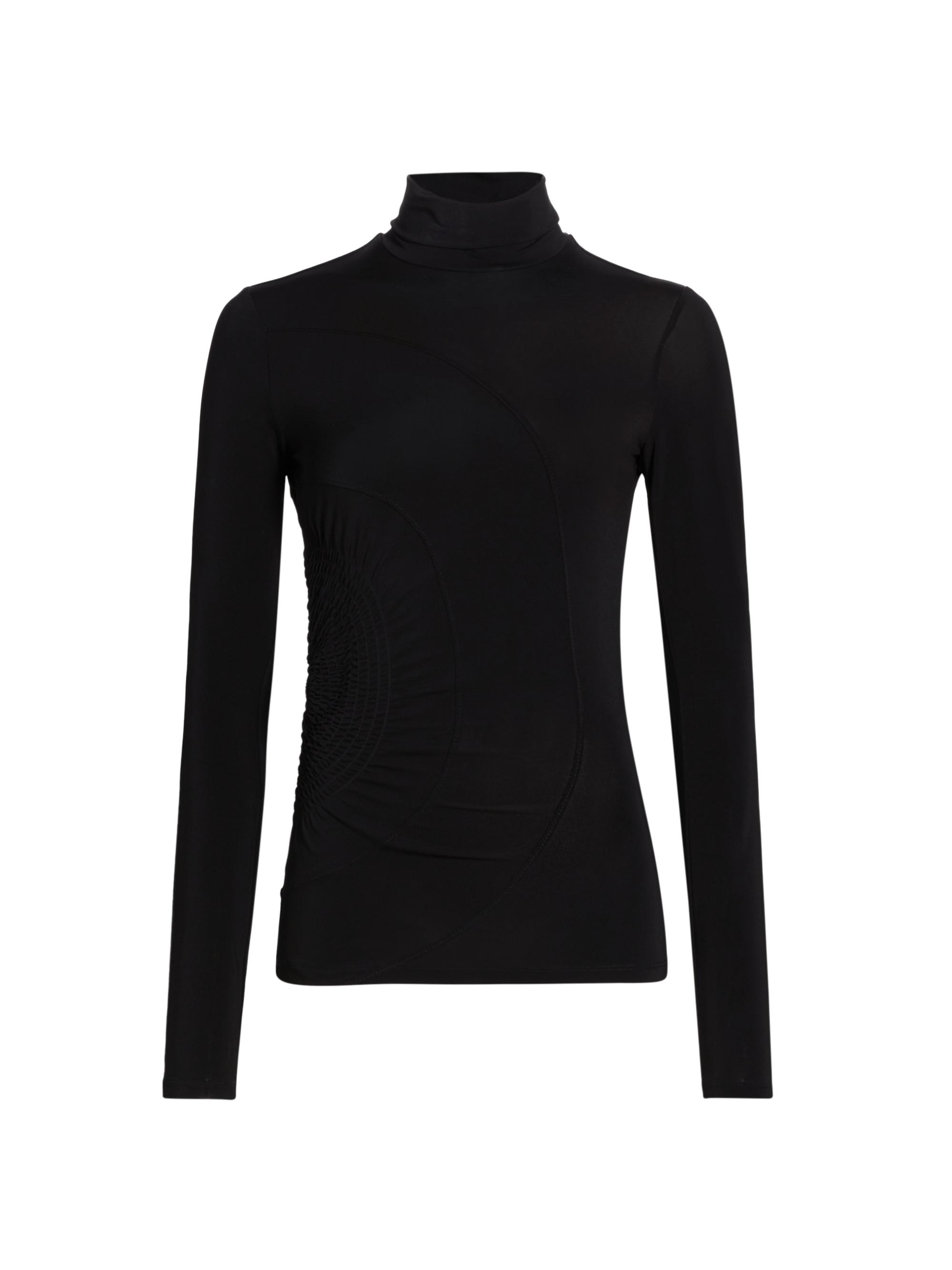 Alaïa String Long-Sleeve Turtleneck Bodysuit | Saks Fifth Avenue