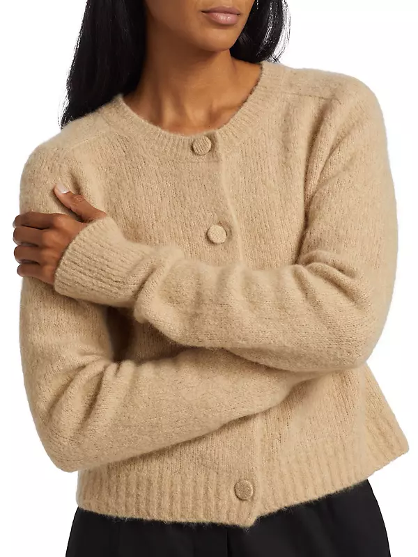 Shop A.L.C. Lainie Alpaca-Wool Cardigan | Saks Fifth Avenue Shop A.L.C. Lainie Alpaca-Wool Cardigan | Saks Fifth Avenue