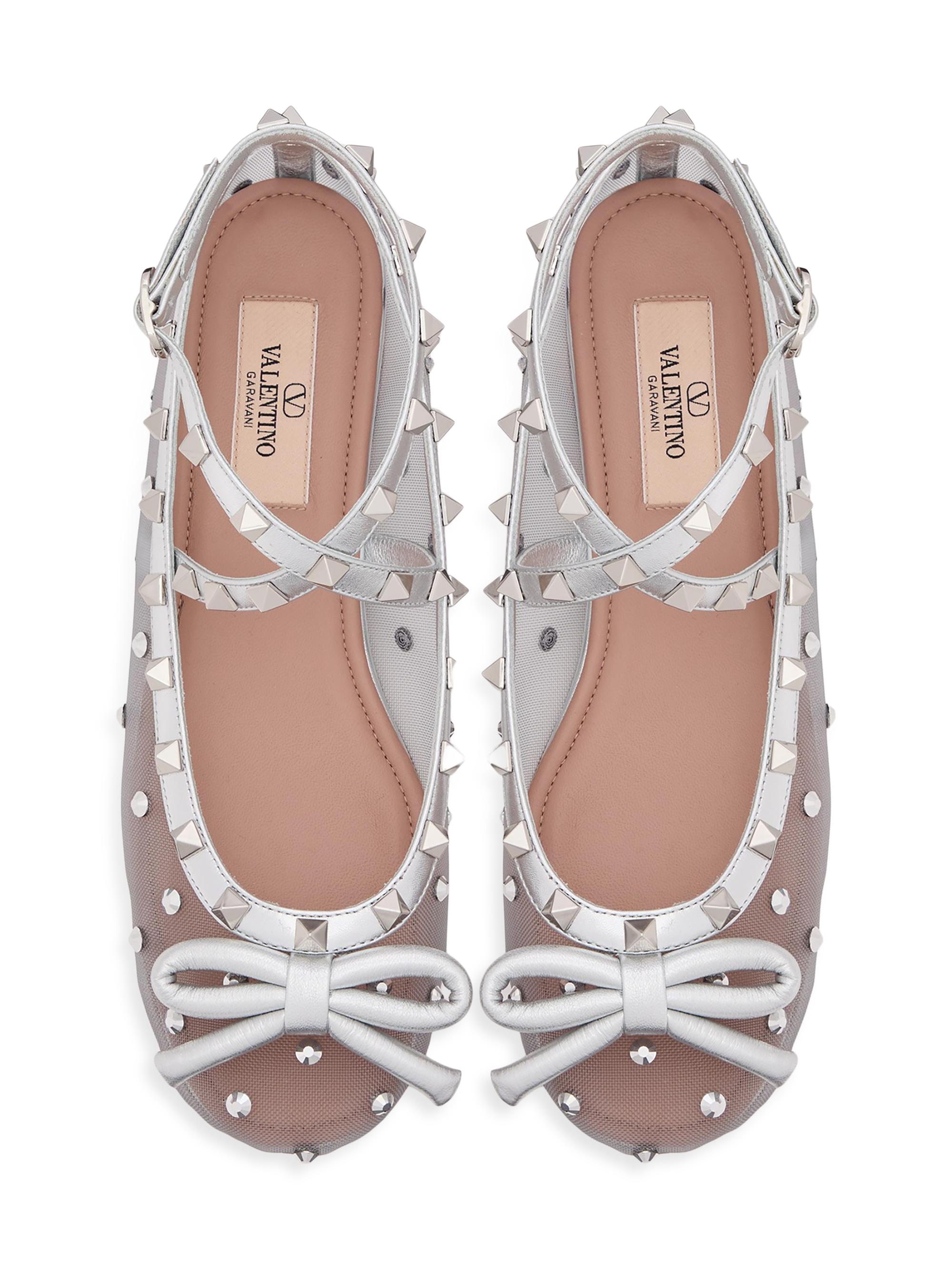 Valentino Ballerina Rockstud Valentino Garavani Rockstud Mesh