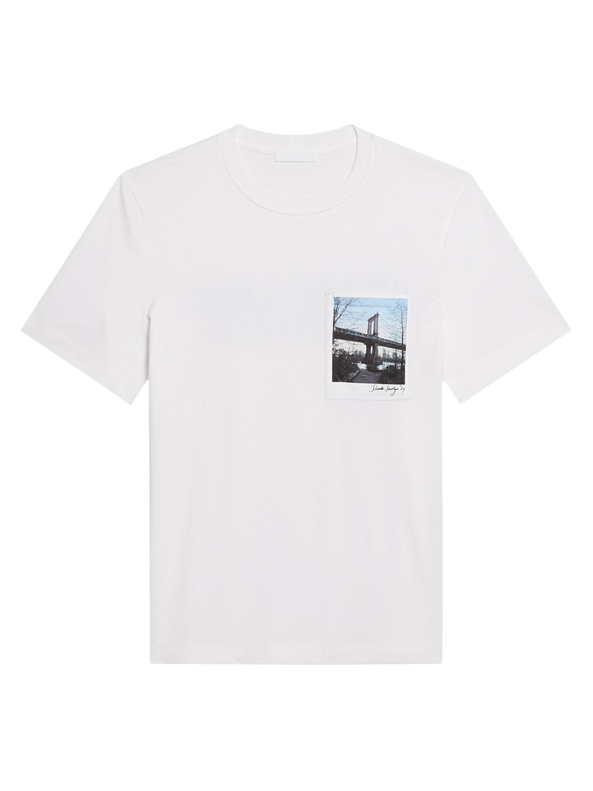 Helmut Lang Men's K-Postcard Brooklyn Bridge T-Shirt - White