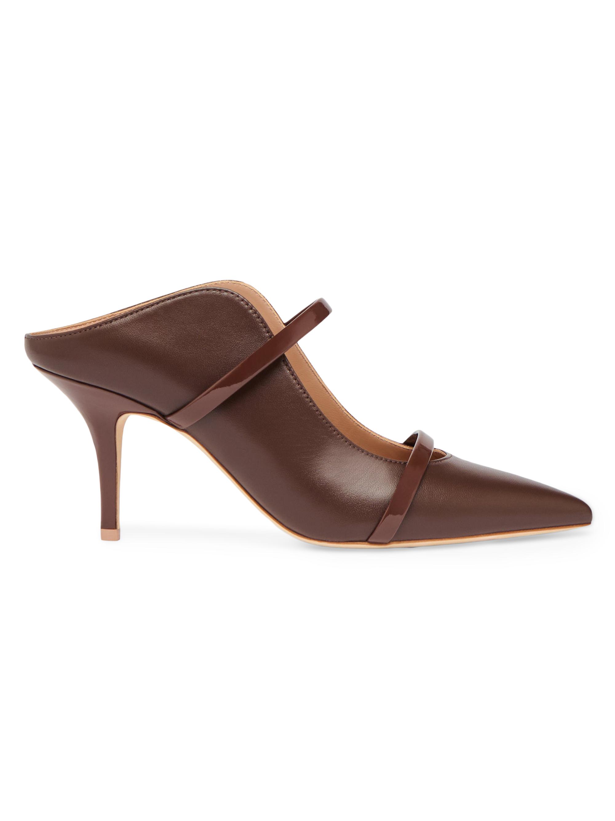 Malone Souliers Women's Maureen 0MM Leather Mules - Tobacco