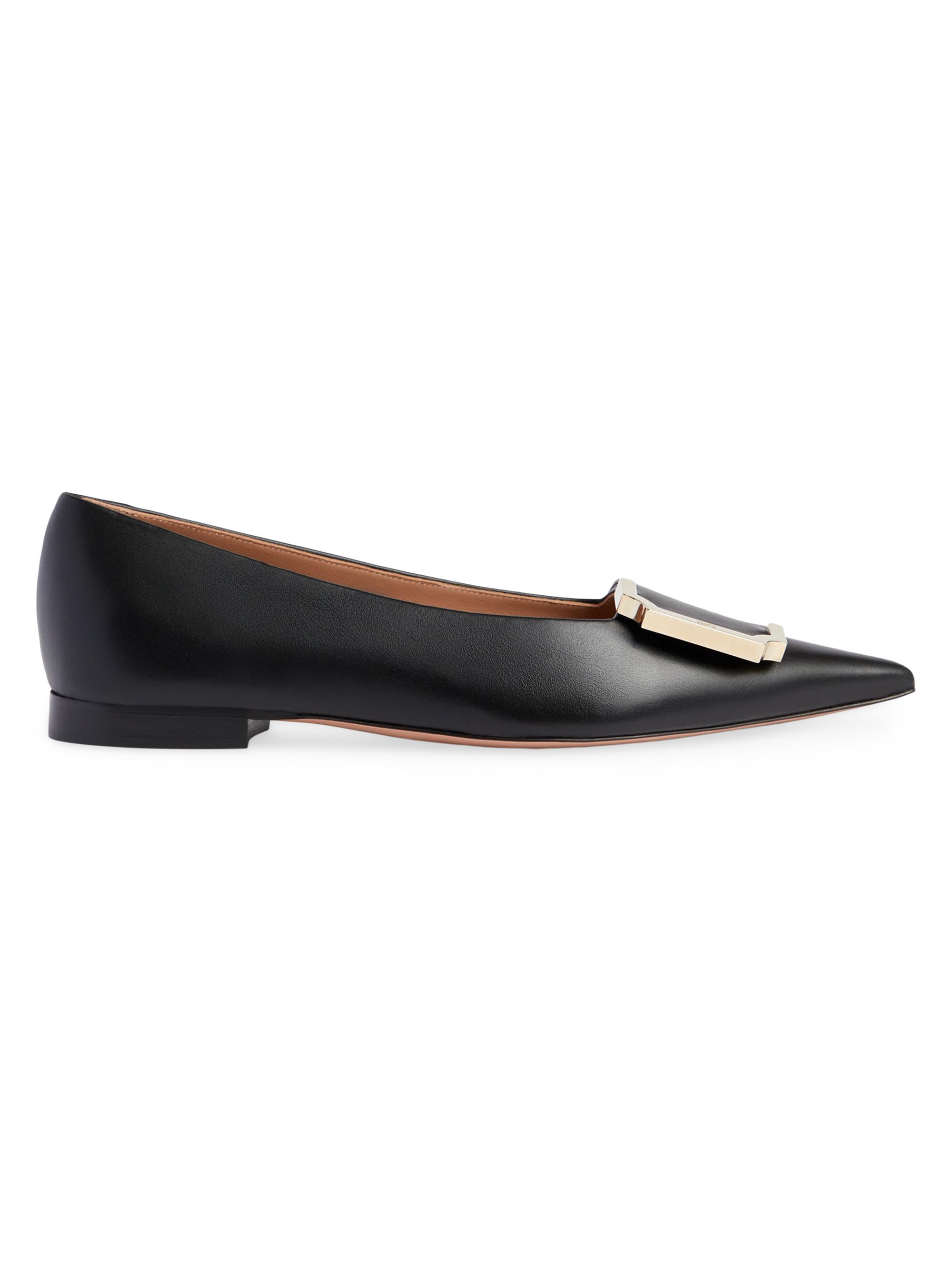 Malone Souliers Women's Hayes Leather Flats - Black