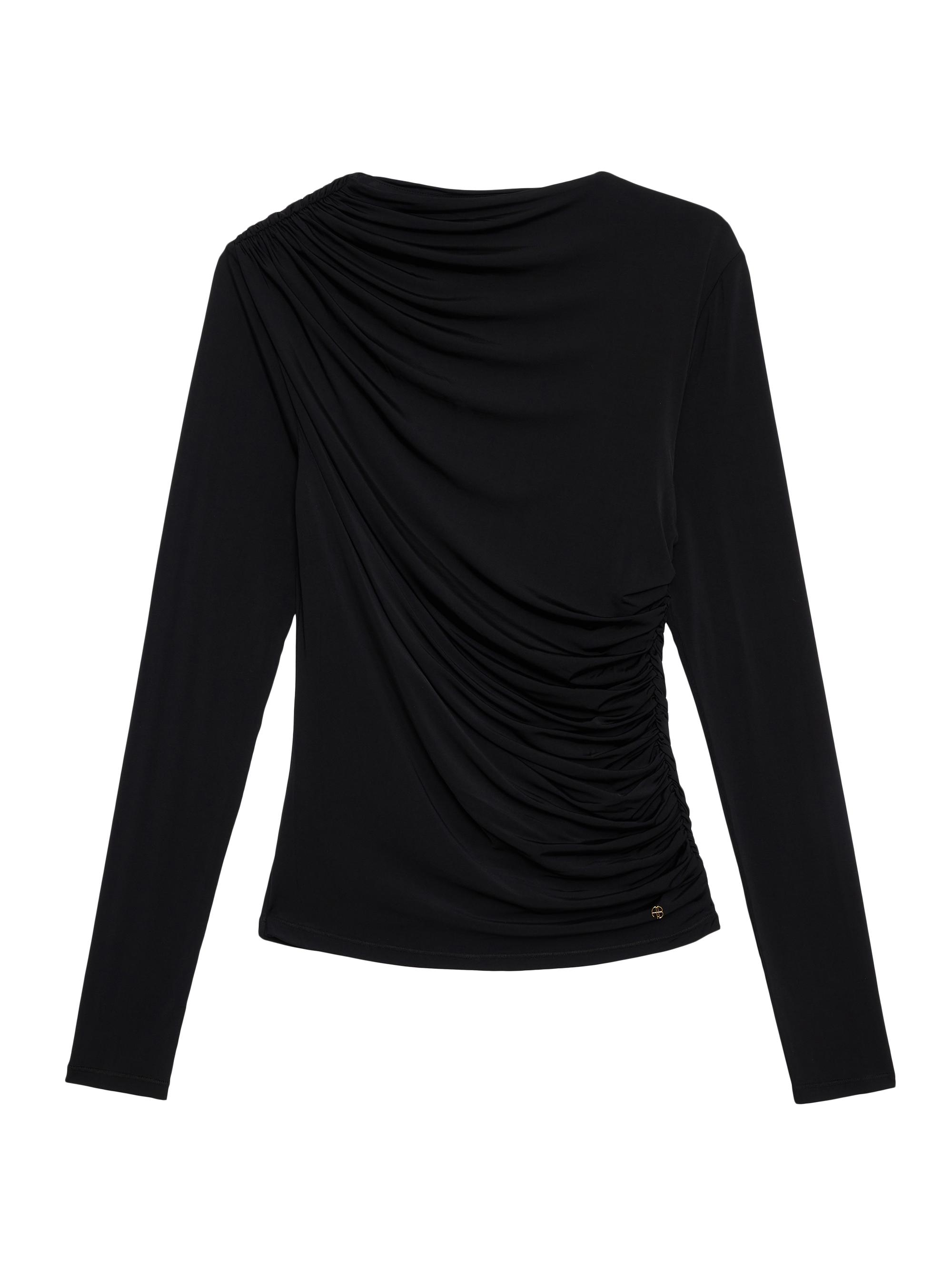 Anine Bing Women's Bray Gathered Top - Black