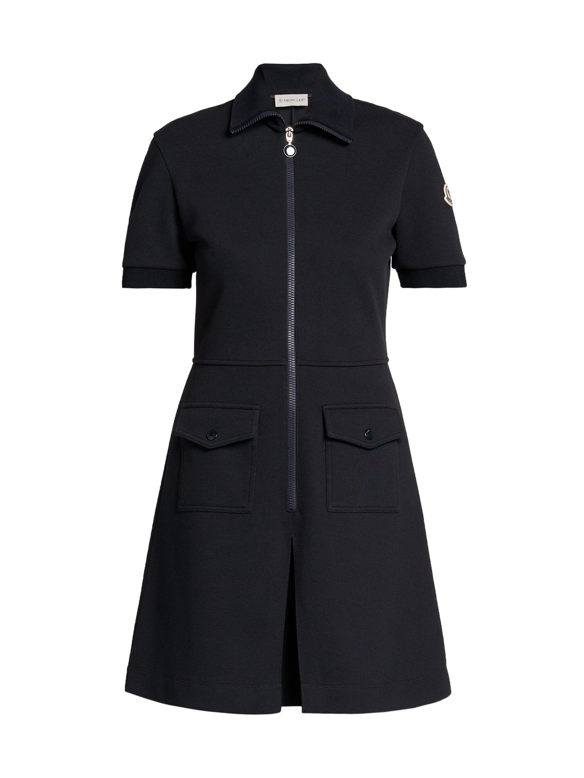 Moncler Women's Cotton-Blend Minidress - Navy
