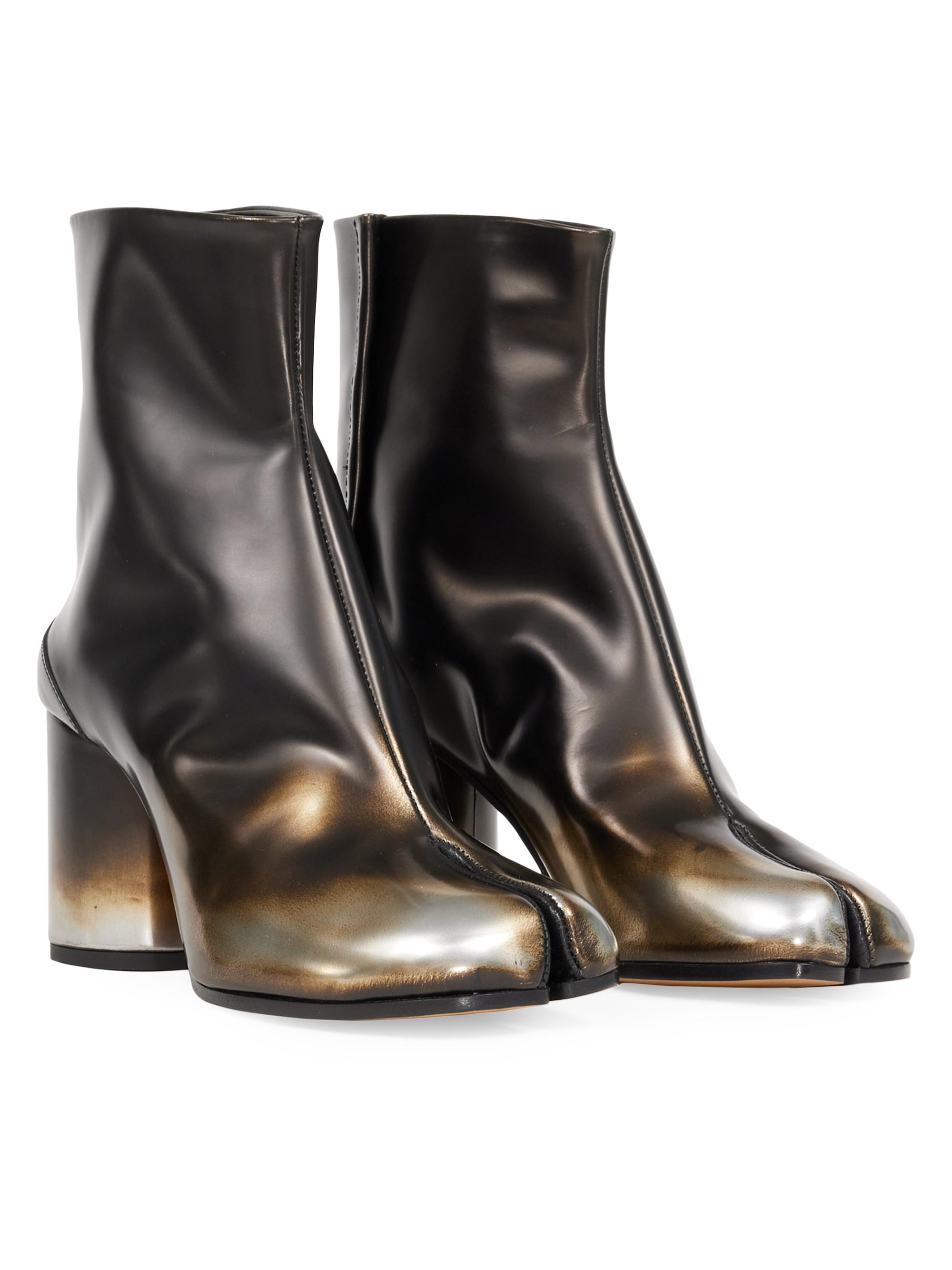 Maison Margiela Tabi 75MM Nappa Leather Ankle Boots | Saks Fifth