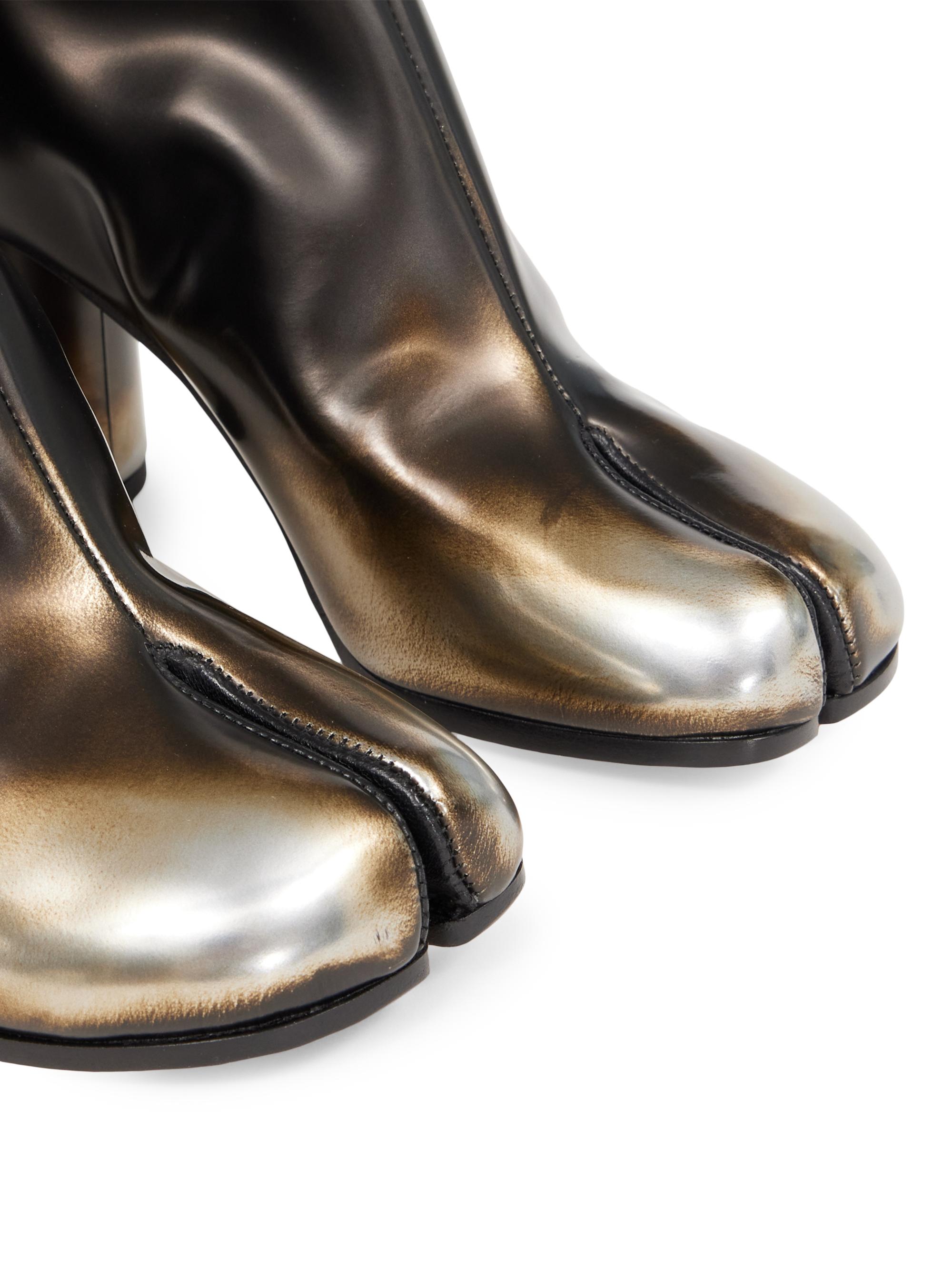 Maison Margiela Tabi 75MM Nappa Leather Ankle Boots | Saks Fifth