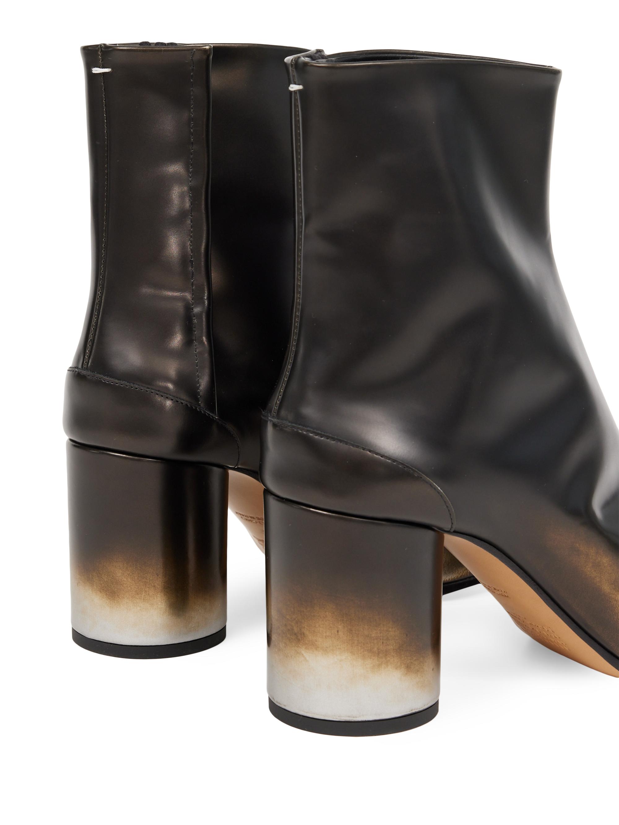 Maison Margiela Tabi 75MM Nappa Leather Ankle Boots | Saks Fifth